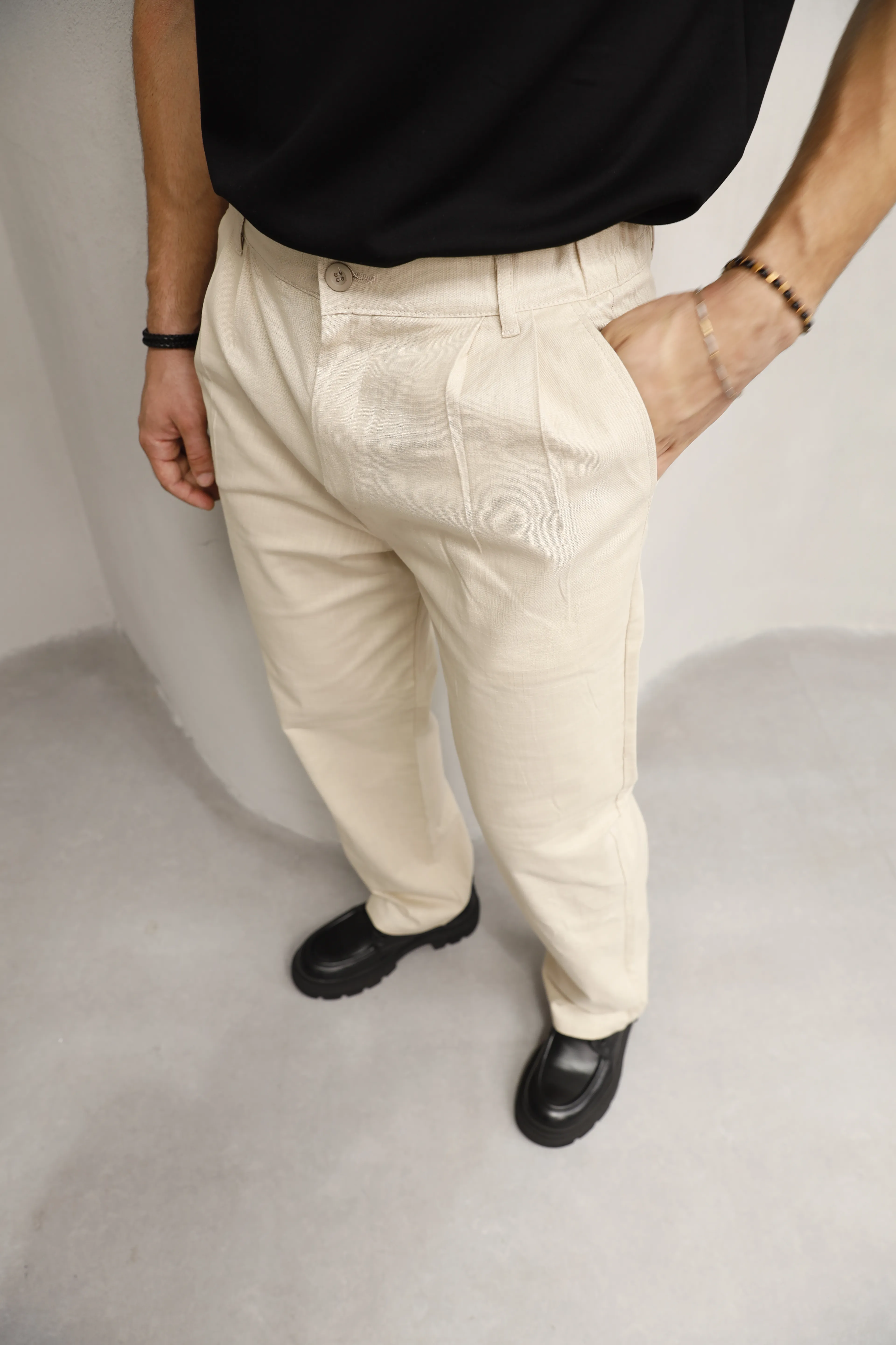 GVZ7032 Baggy Keten Pantolon