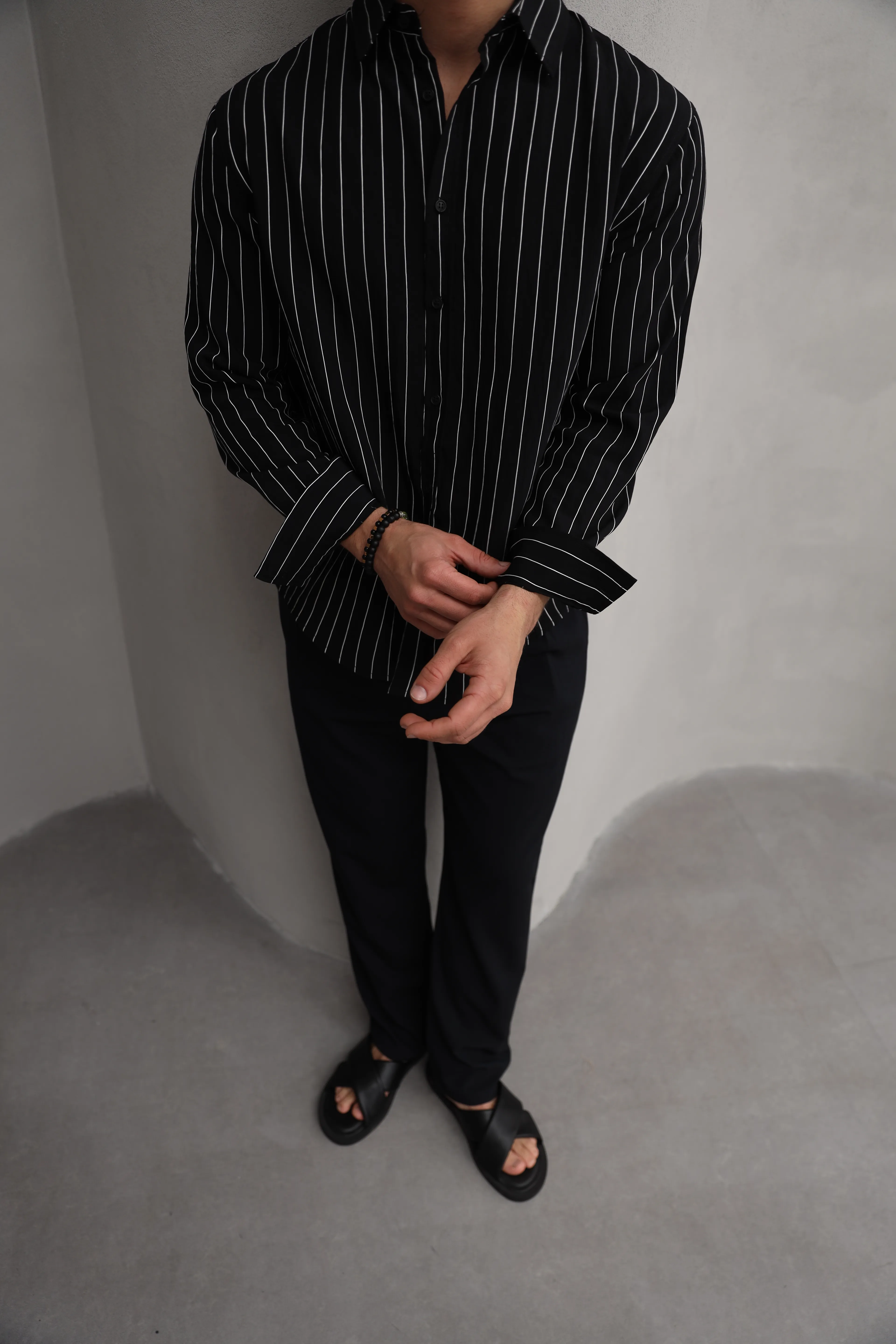 GVZ5050 Gavazzi Çizgili Rahat Kalıp Modal Gömlek