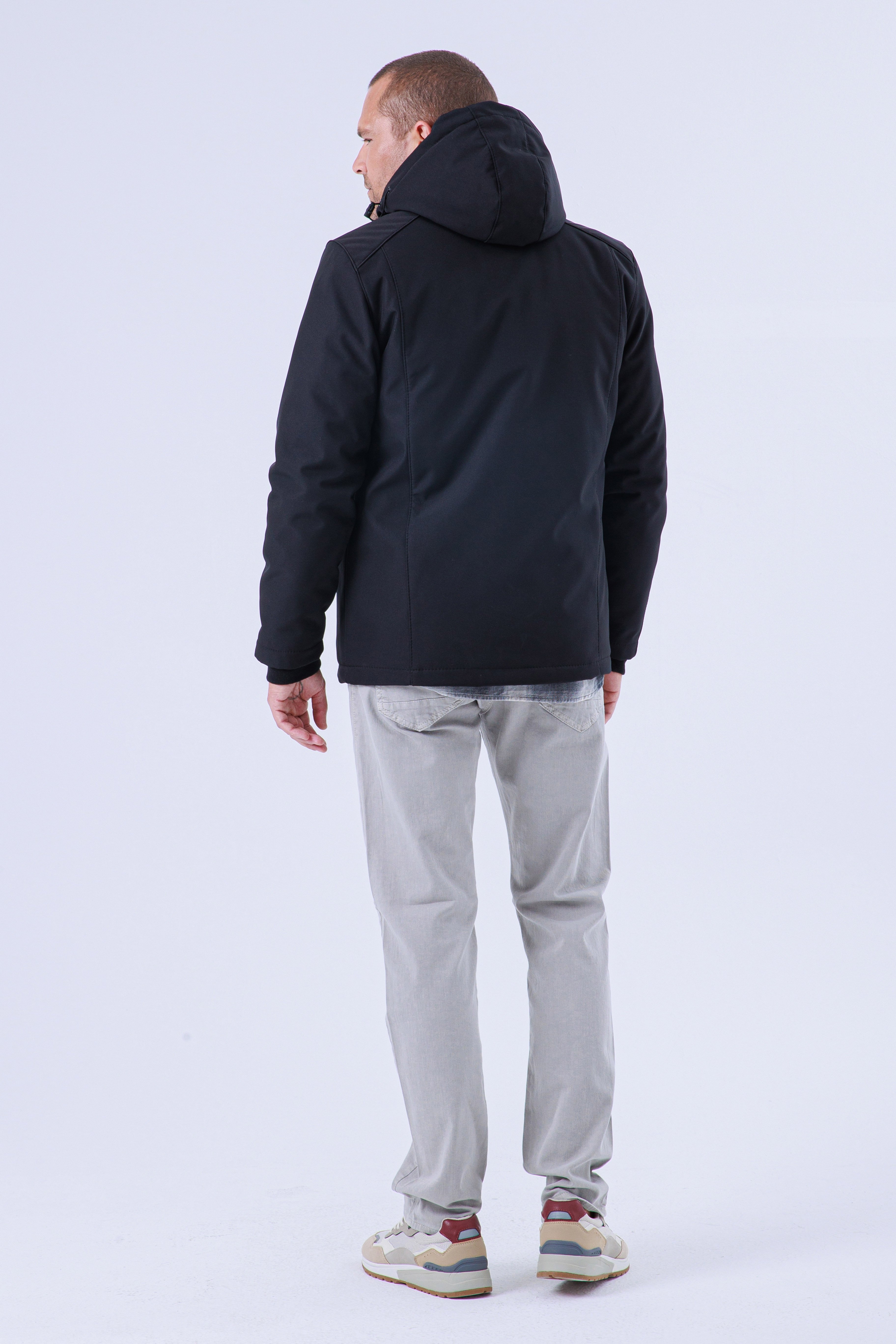 GVZ758 Battal Beden Gavazzi Outdoor Kapitone İçi Kürklü Softshell Mont