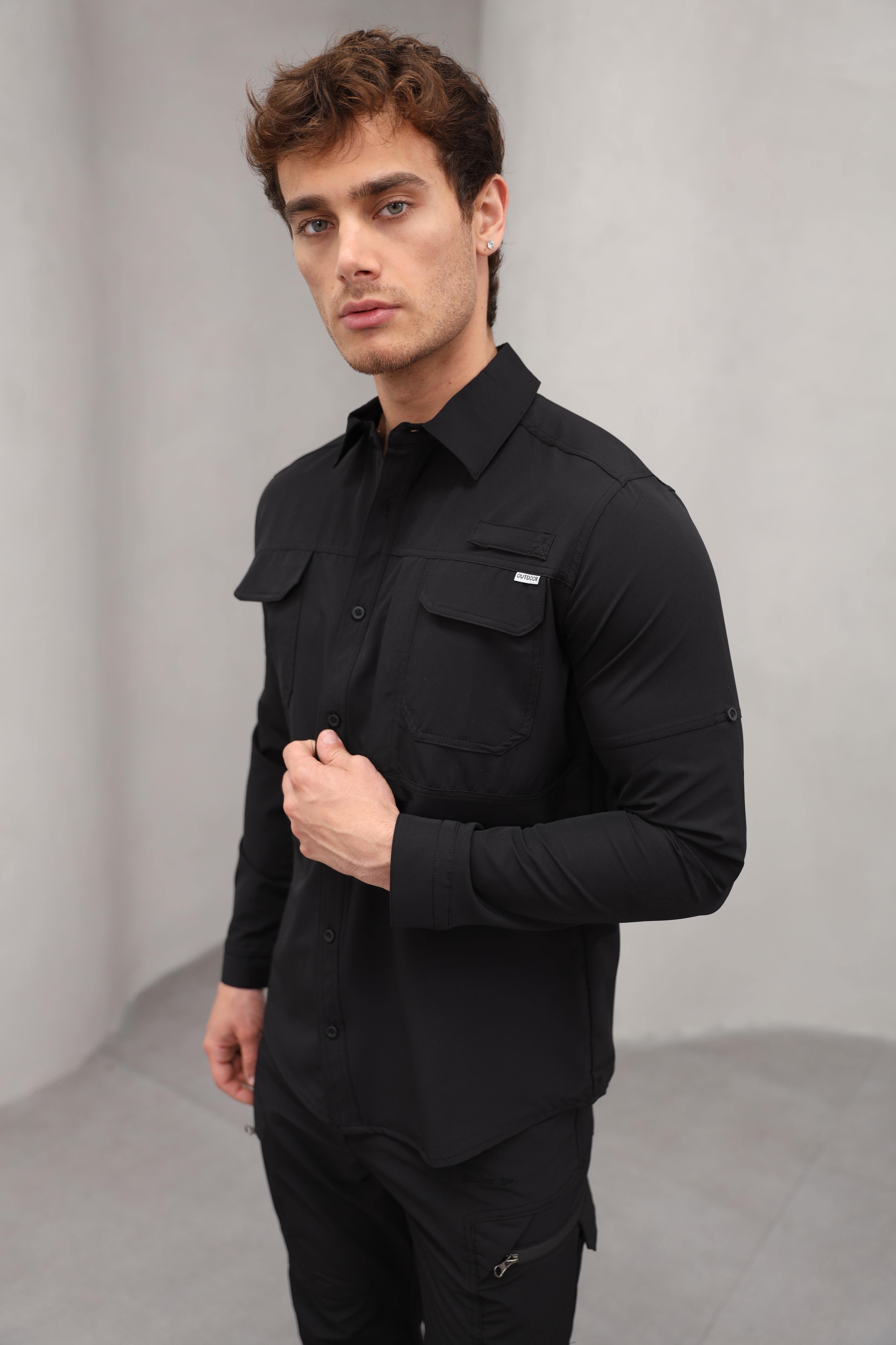GVZ5020 Gavazzi Göğüs Cep Detaylı Outdoor Tactical Gömlek