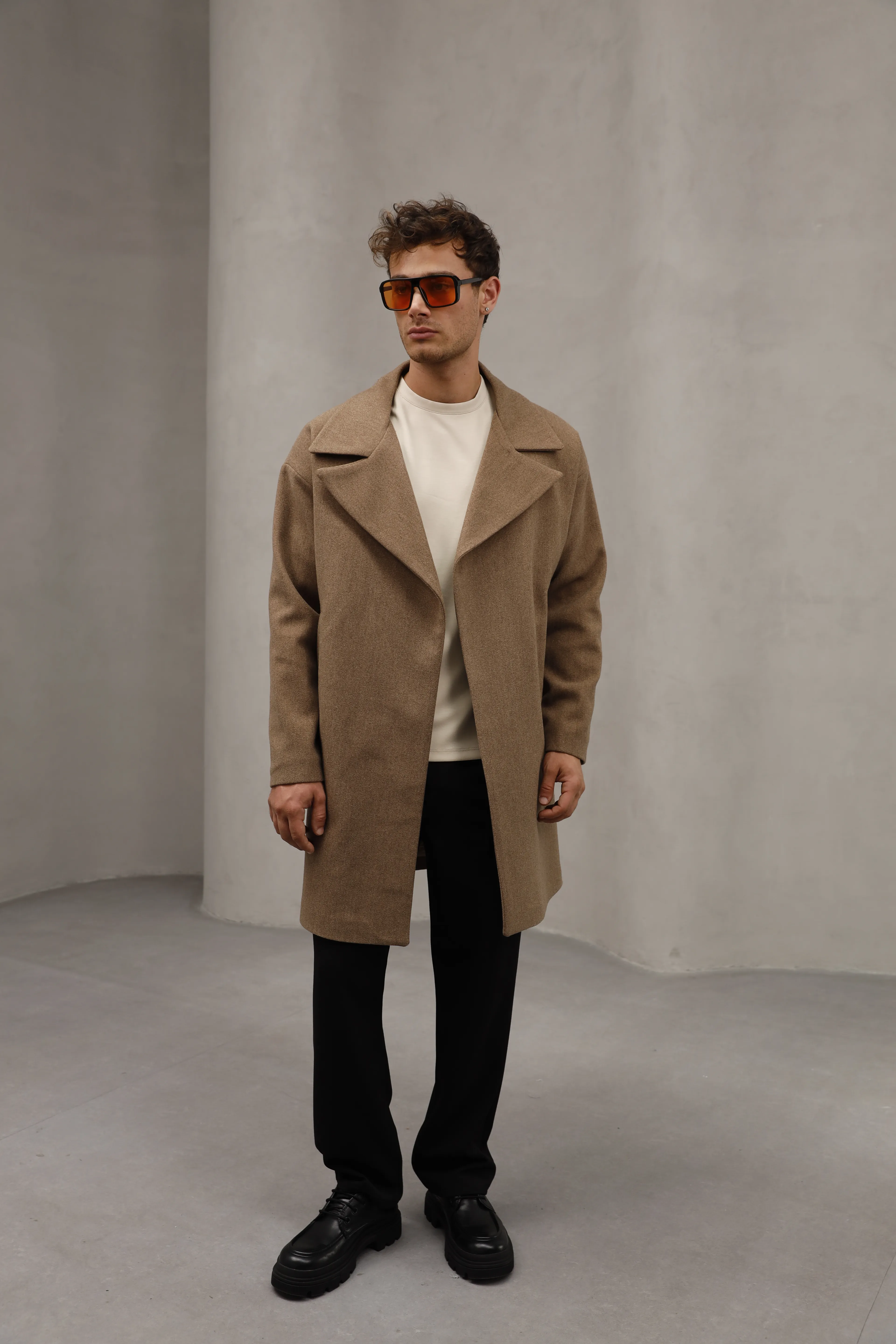 GVZ1060 Kaşe Mont - Camel