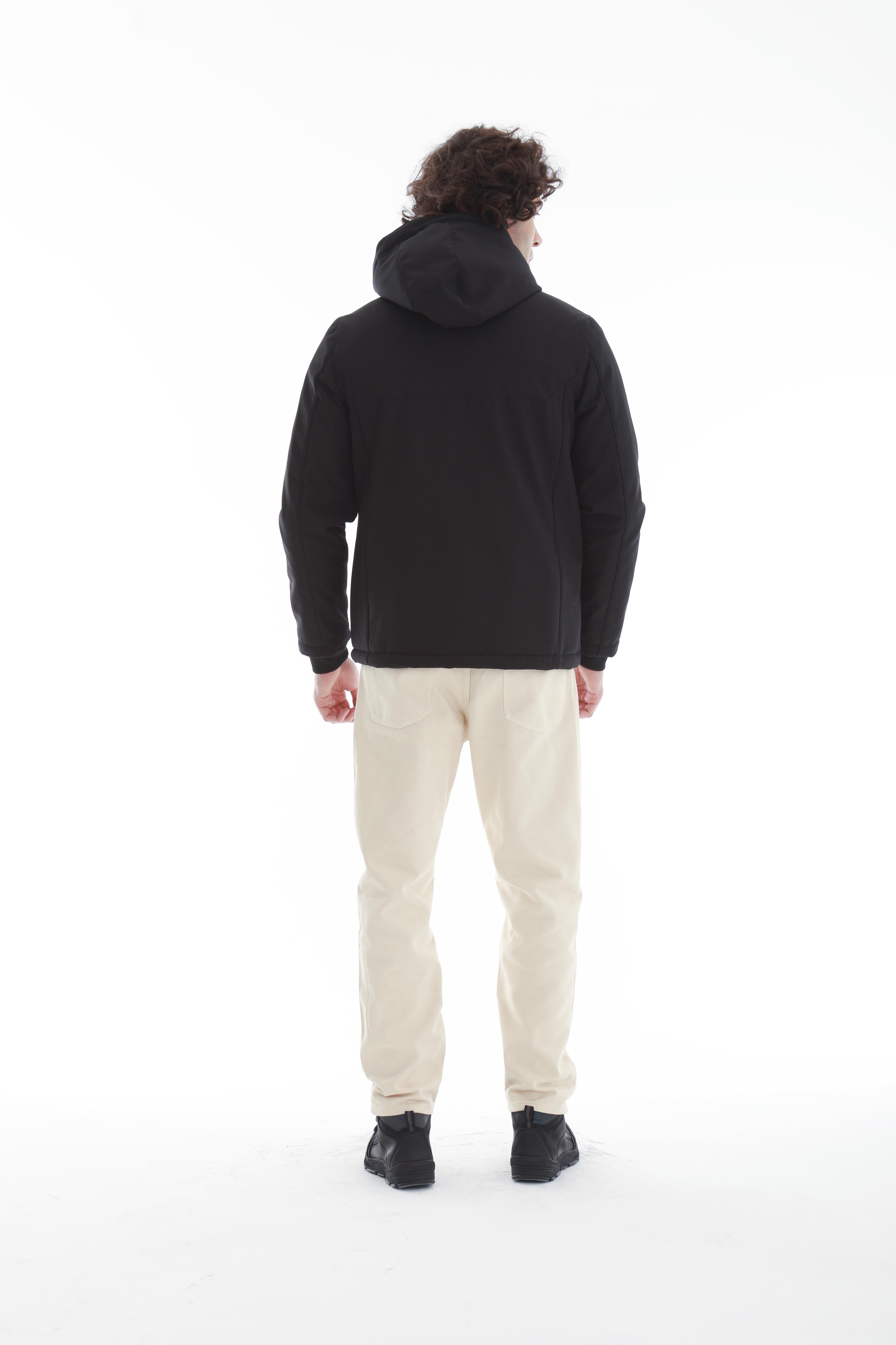 GVZ1030 Battal Beden Gavazzi Outdoor Kapitone İçi Kürklü Softshell Mont