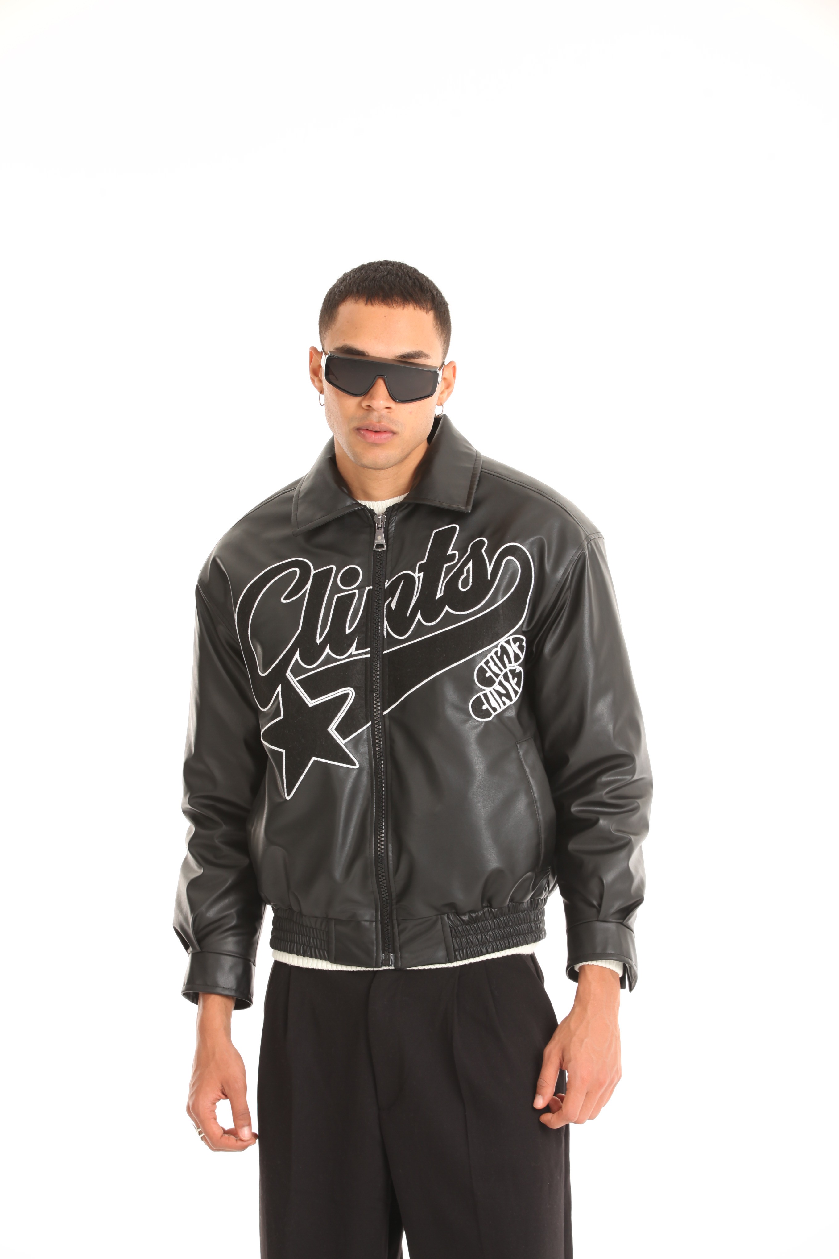 GVZ1048 Oversize Deri Ceket
