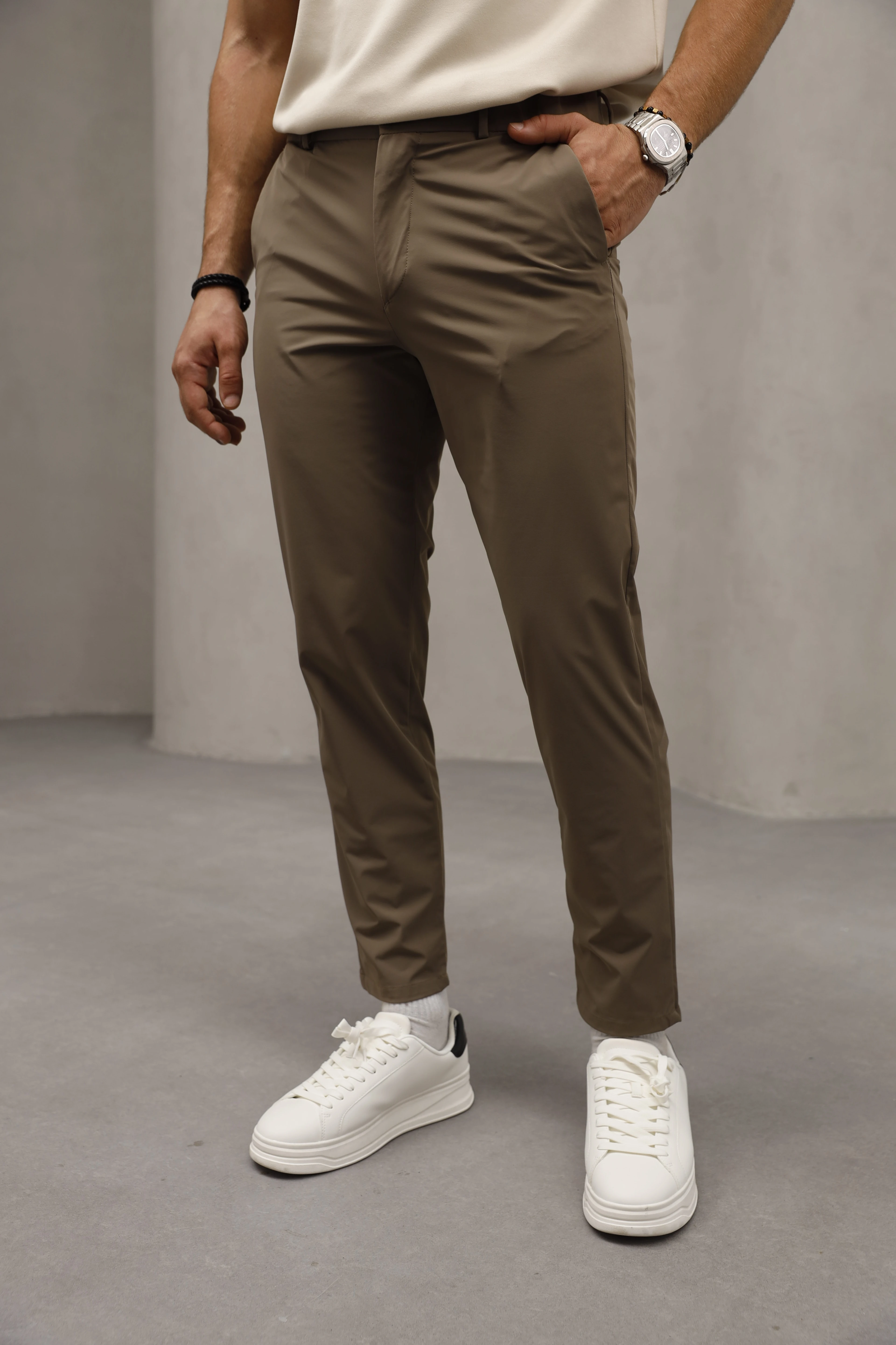 GVZ7039 Polyamid Pantolon - Kahve