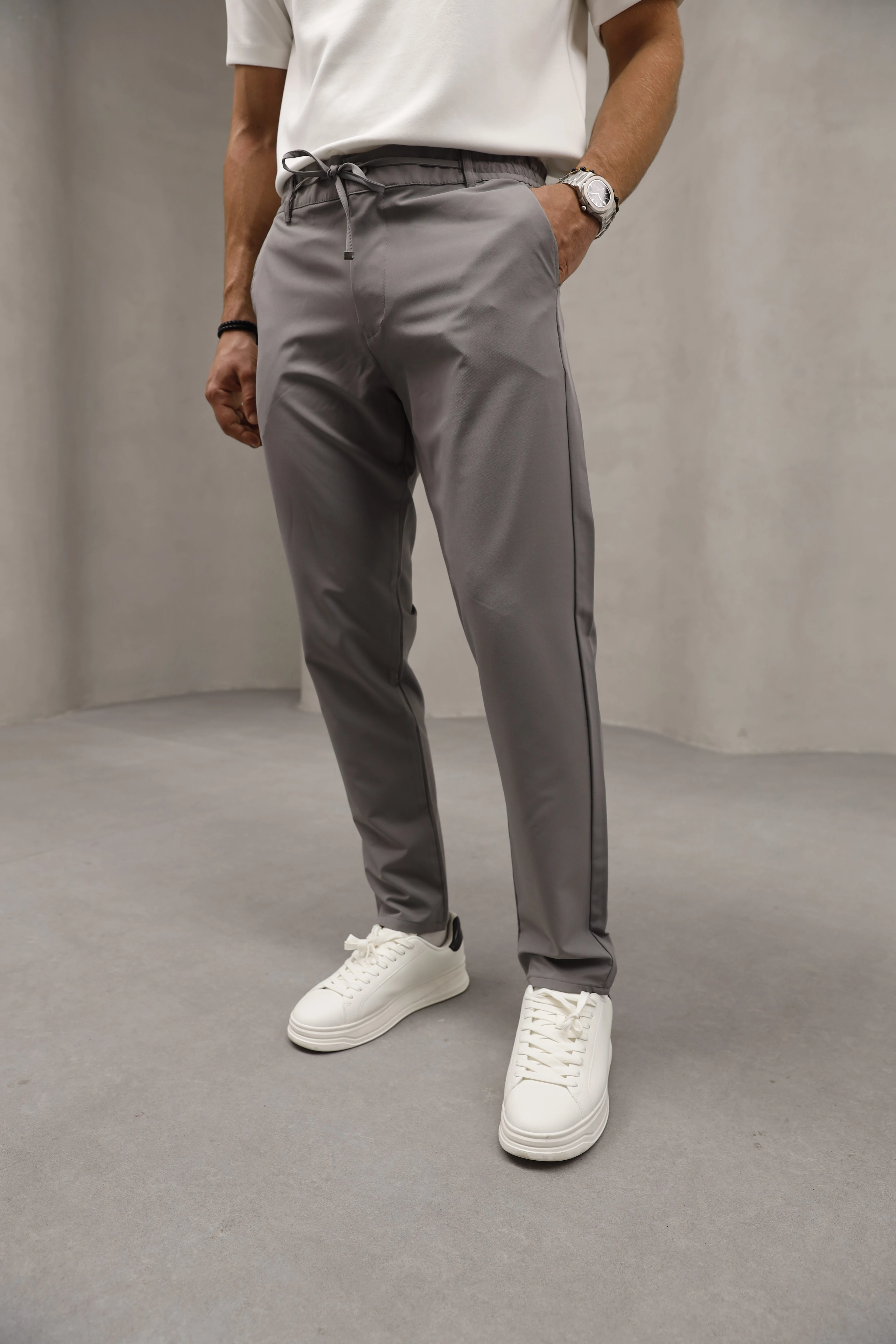 GVZ7038 Fişek Kumaş Pantolon - Gri