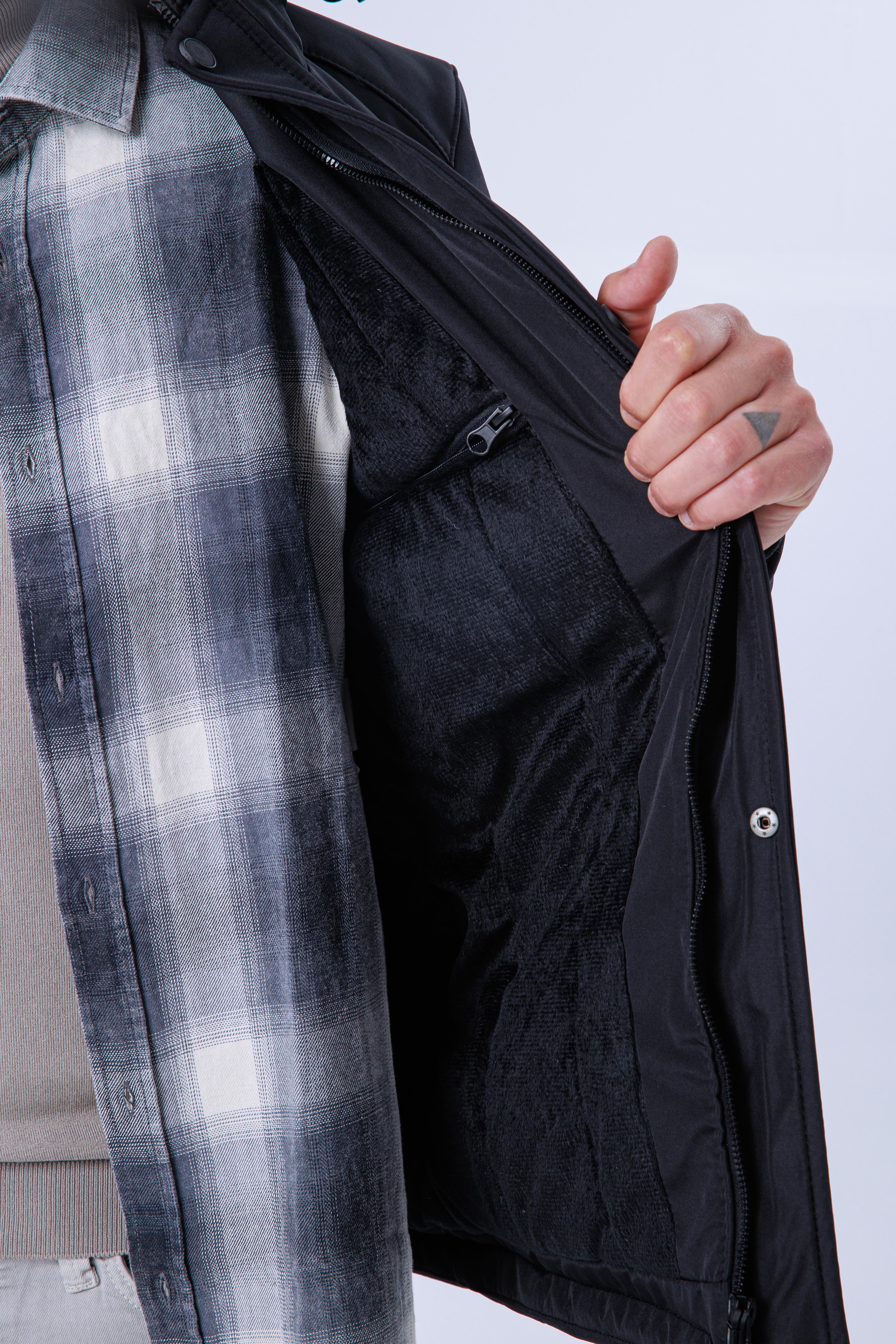 GVZ758 Battal Beden Gavazzi Outdoor Kapitone İçi Kürklü Softshell Mont