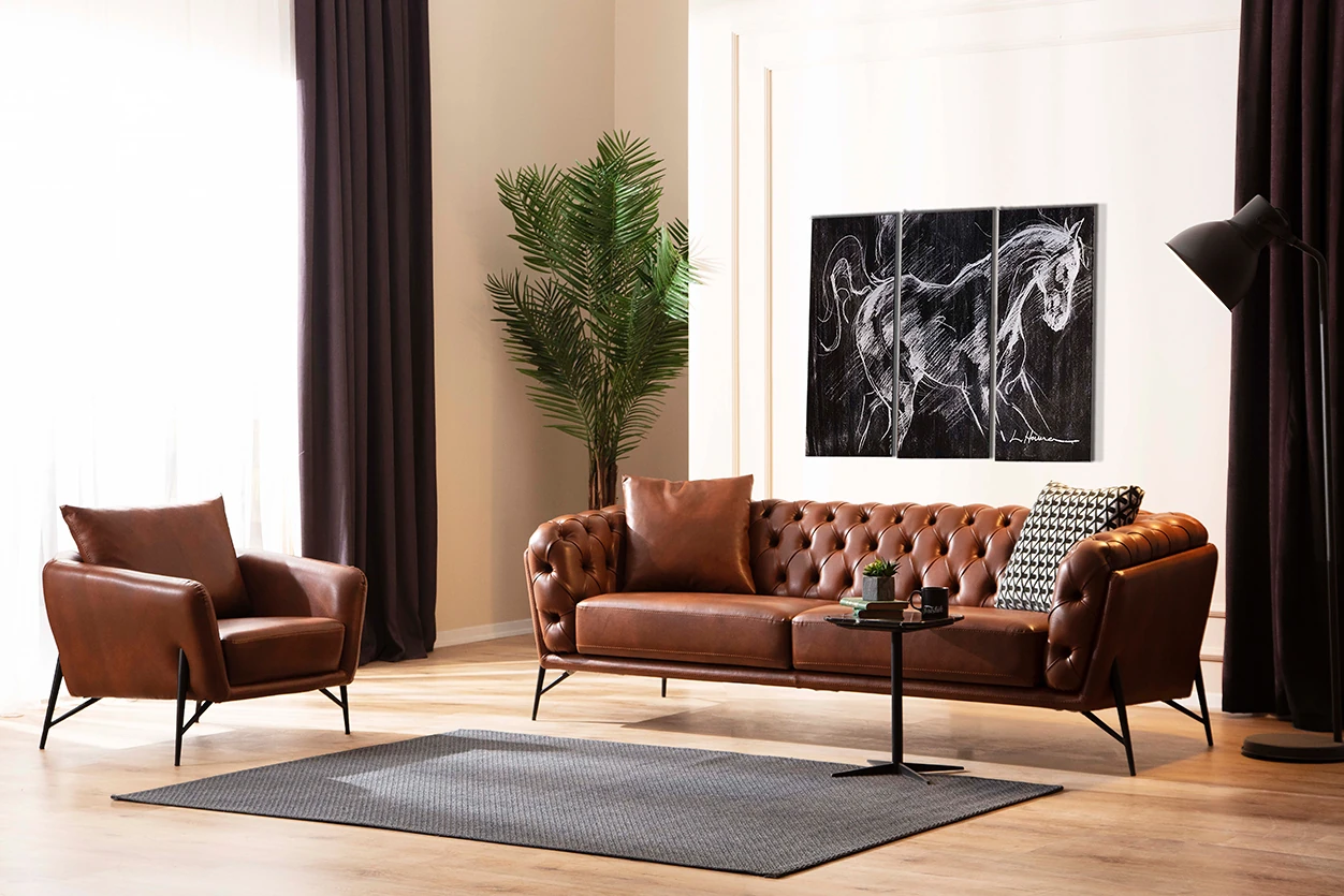 Hilton Deri Koltuk Takımı