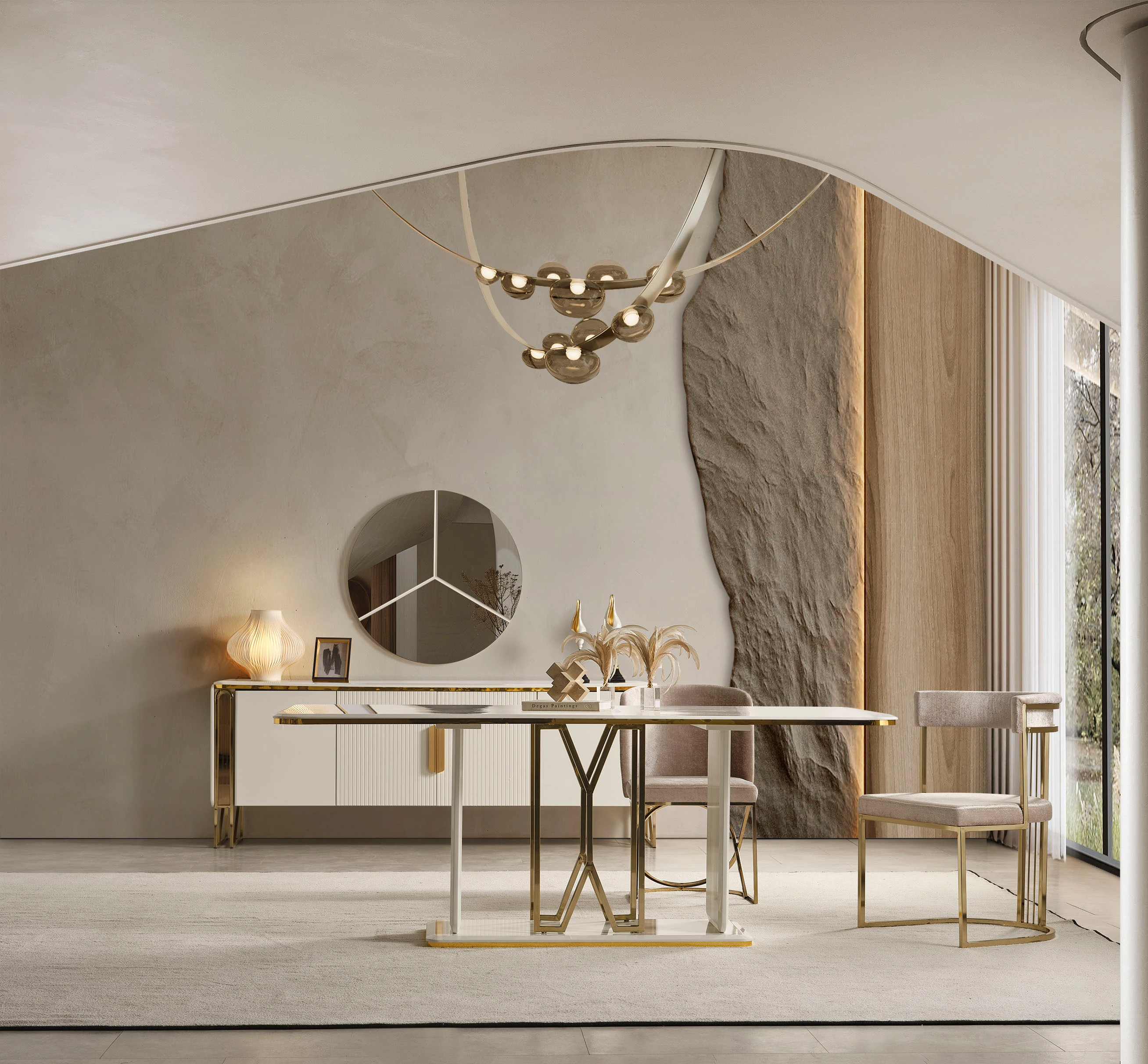 Solo Ekru Yemek Odası