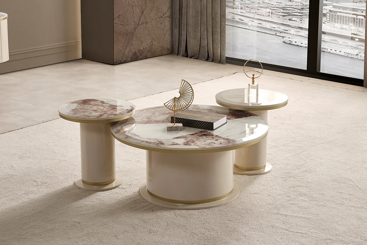 Cartier Krem Orta Sehpa