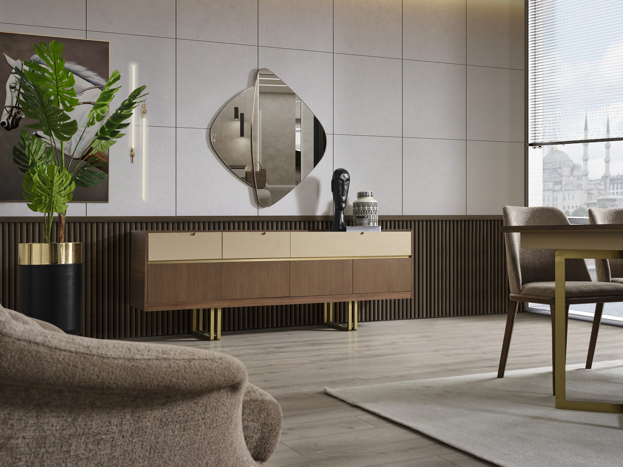 Linen Yemek Odası Takımı