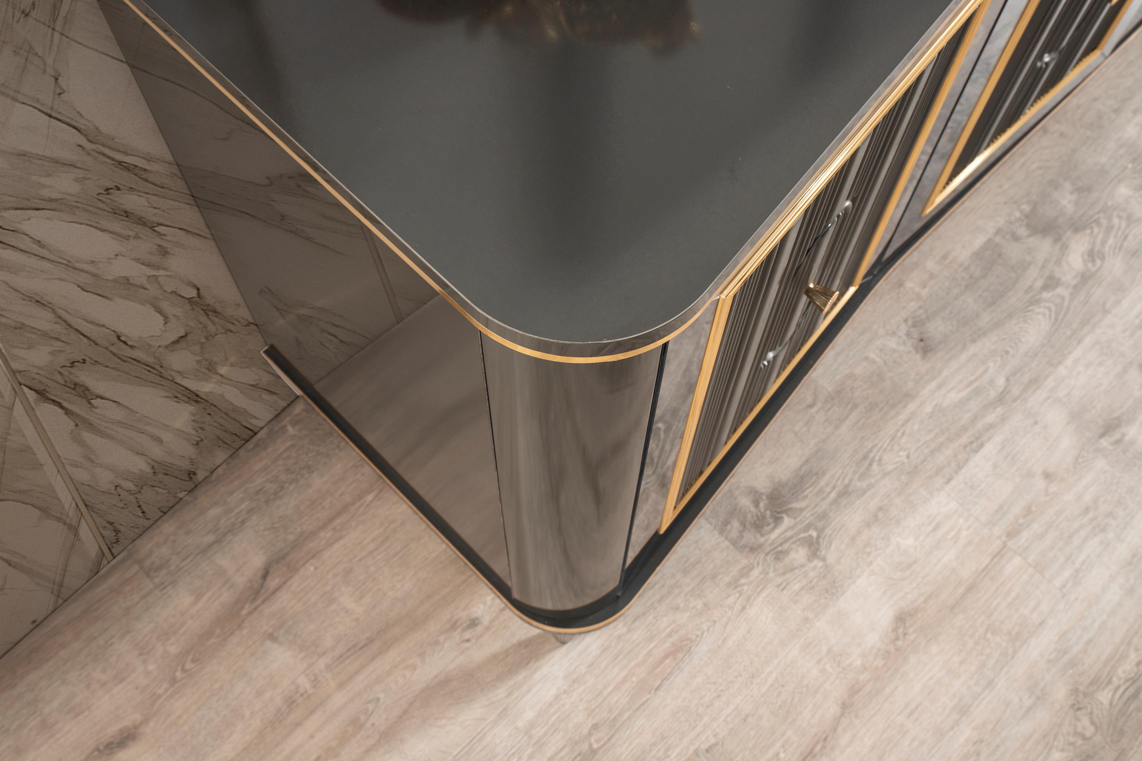 Luxury Black Yemek Odası Takımı