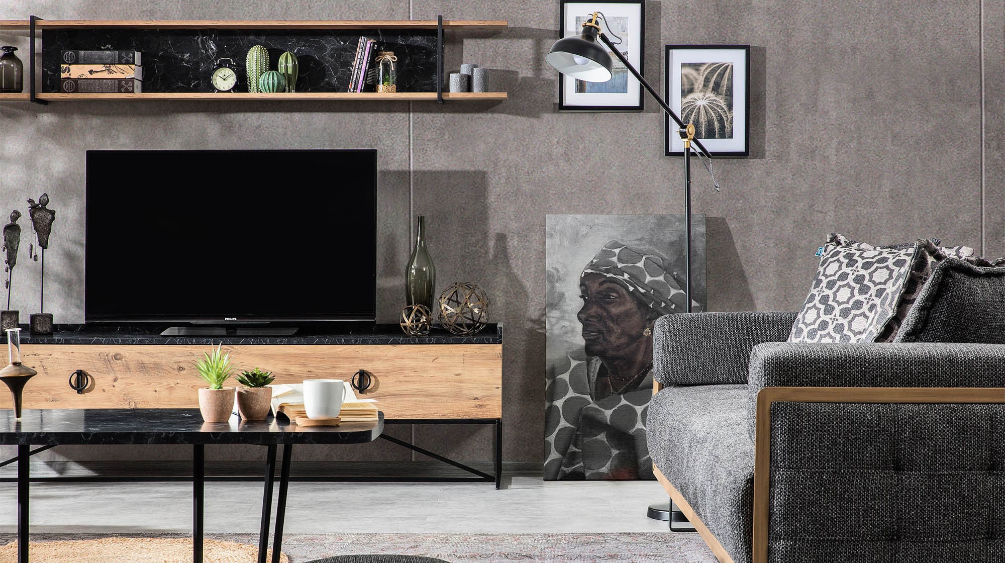 Loft Metal Tv Ünitesi
