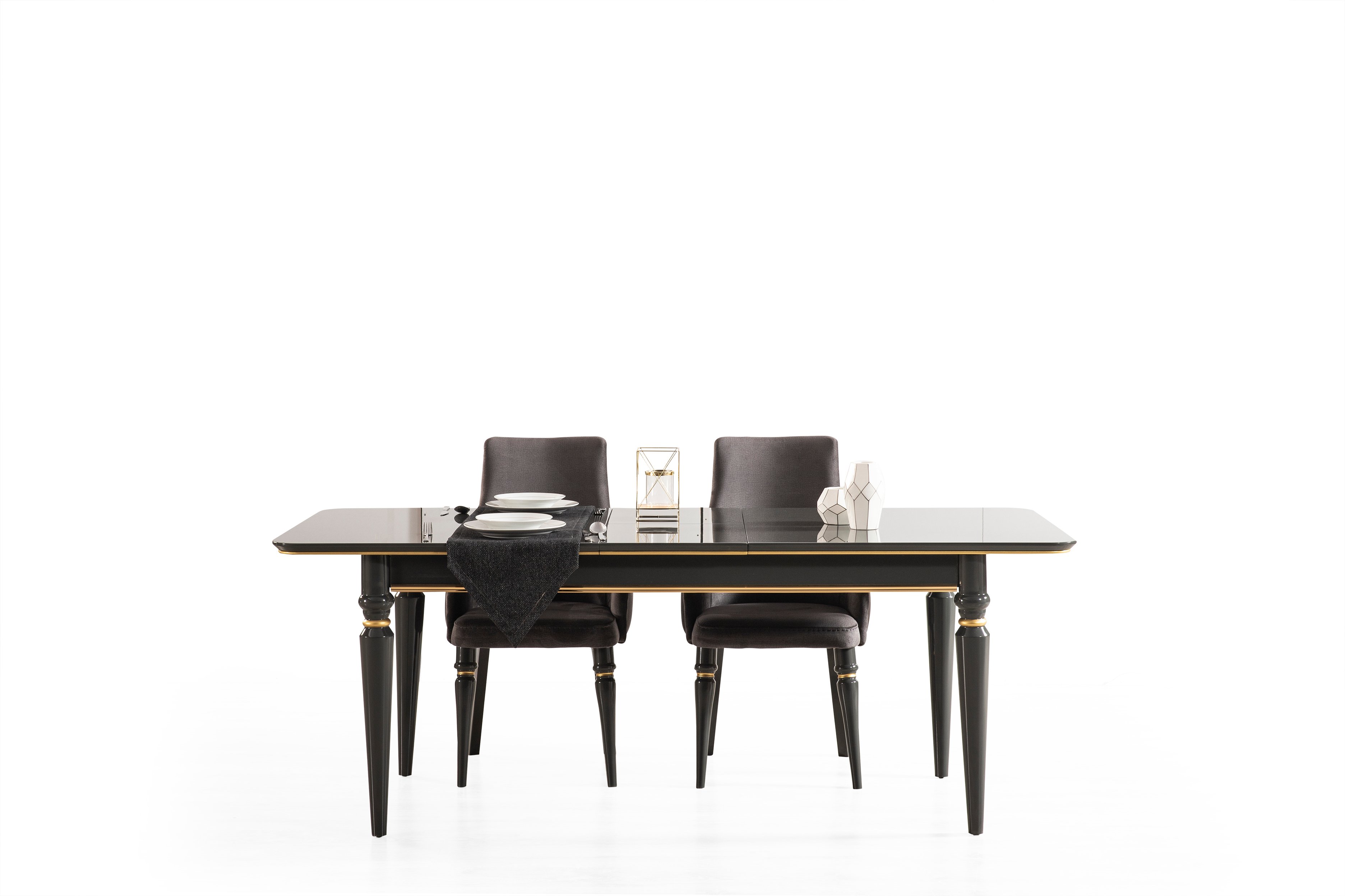 Luxury Black Yemek Odası Takımı
