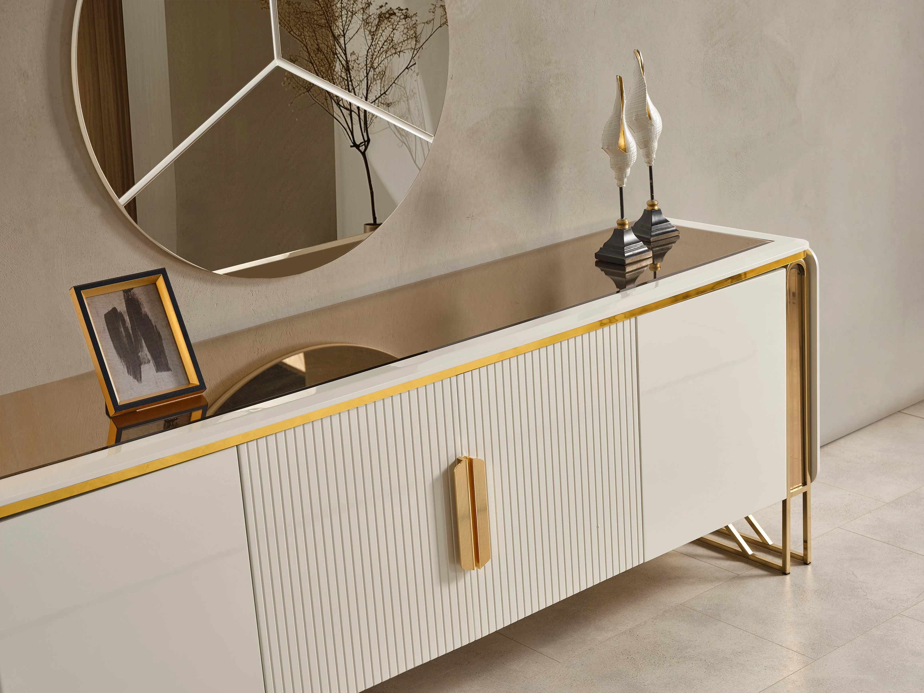 Solo Ekru Yemek Odası