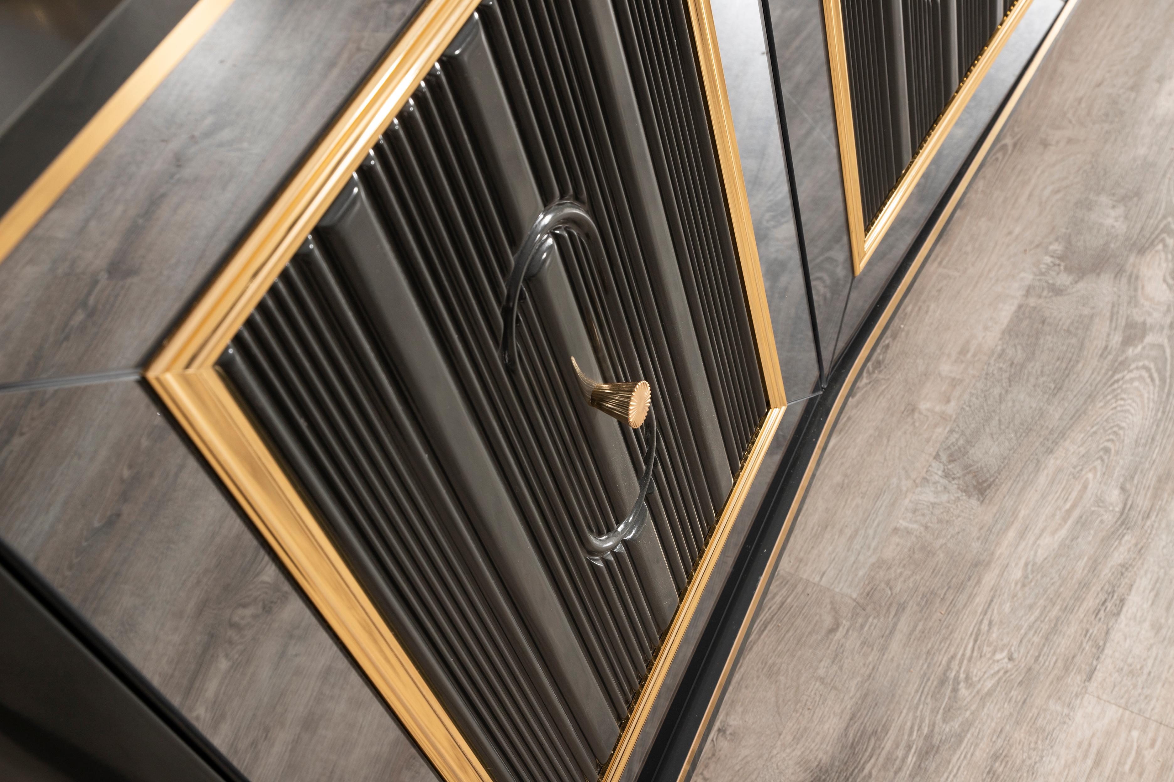 Luxury Black Yemek Odası Takımı