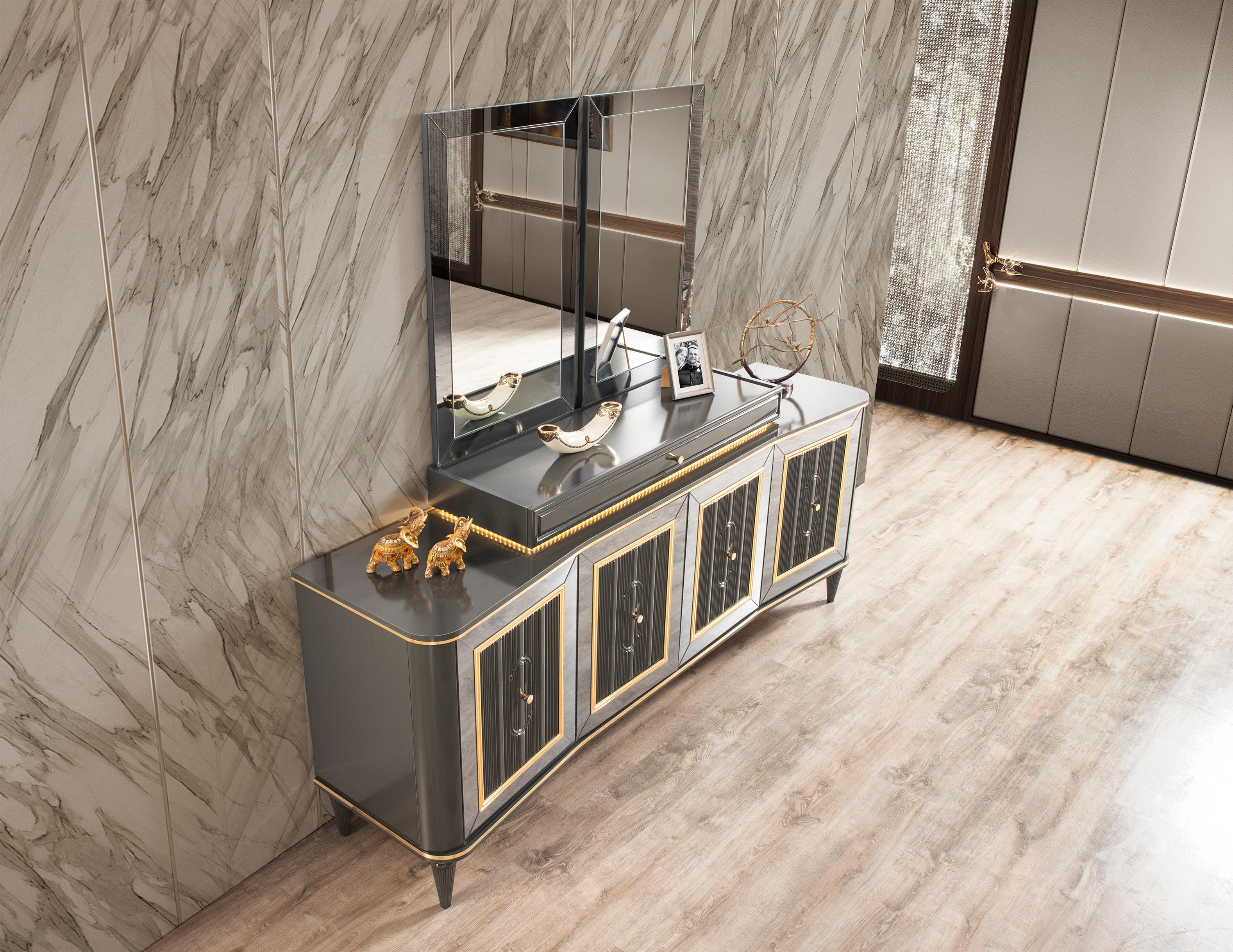 Luxury Black Yemek Odası Takımı