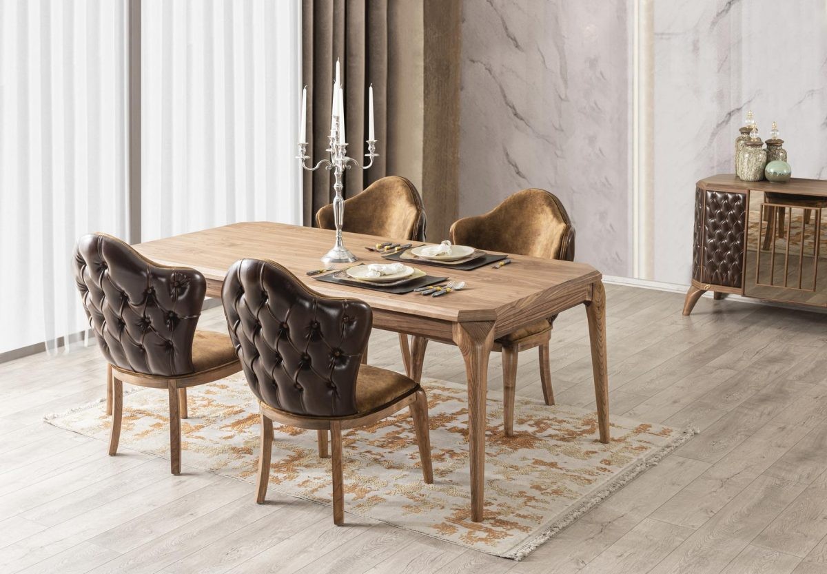 Lotus Ahşap Yemek Odası Takımı