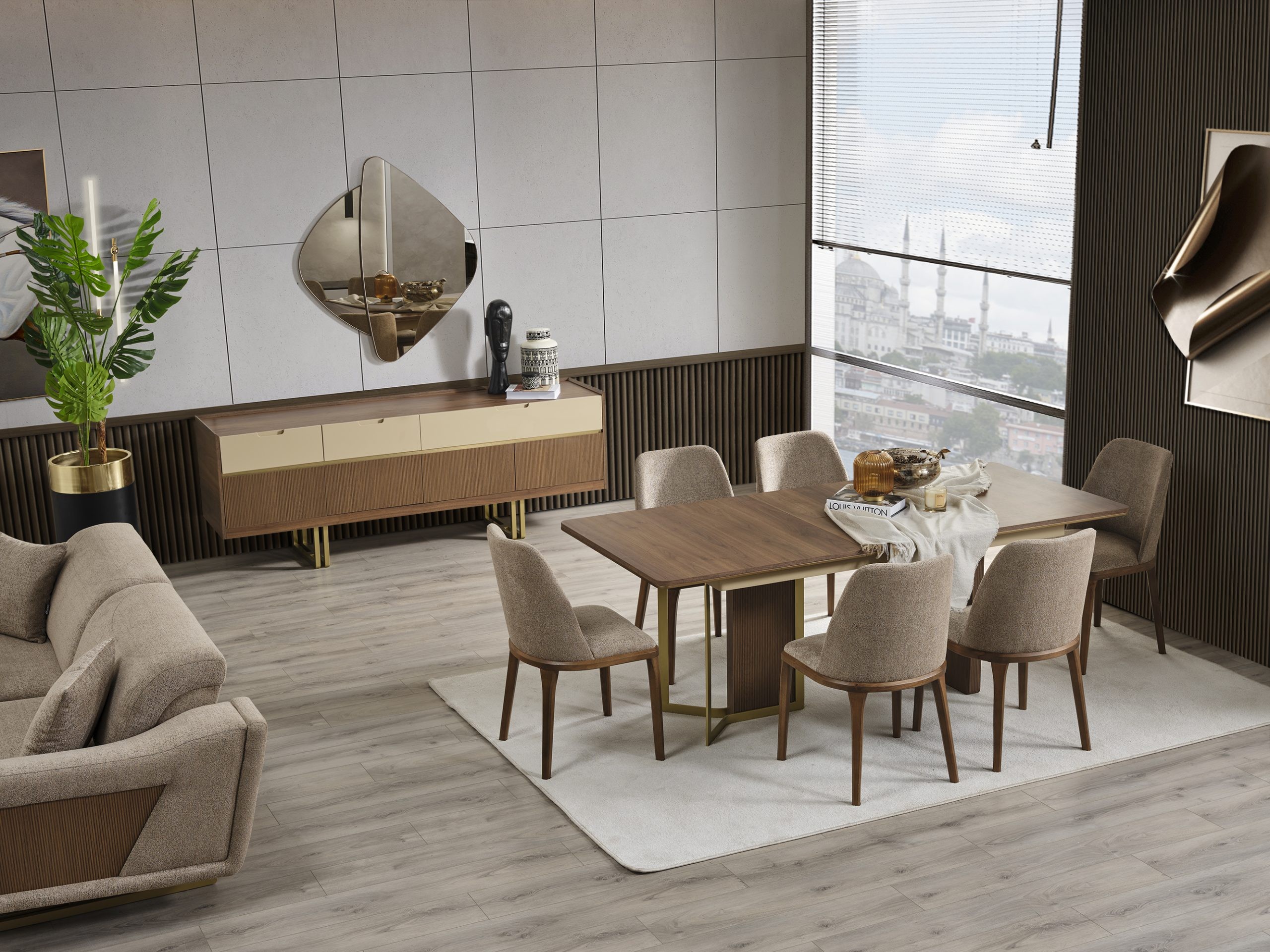 Linen Yemek Odası Takımı