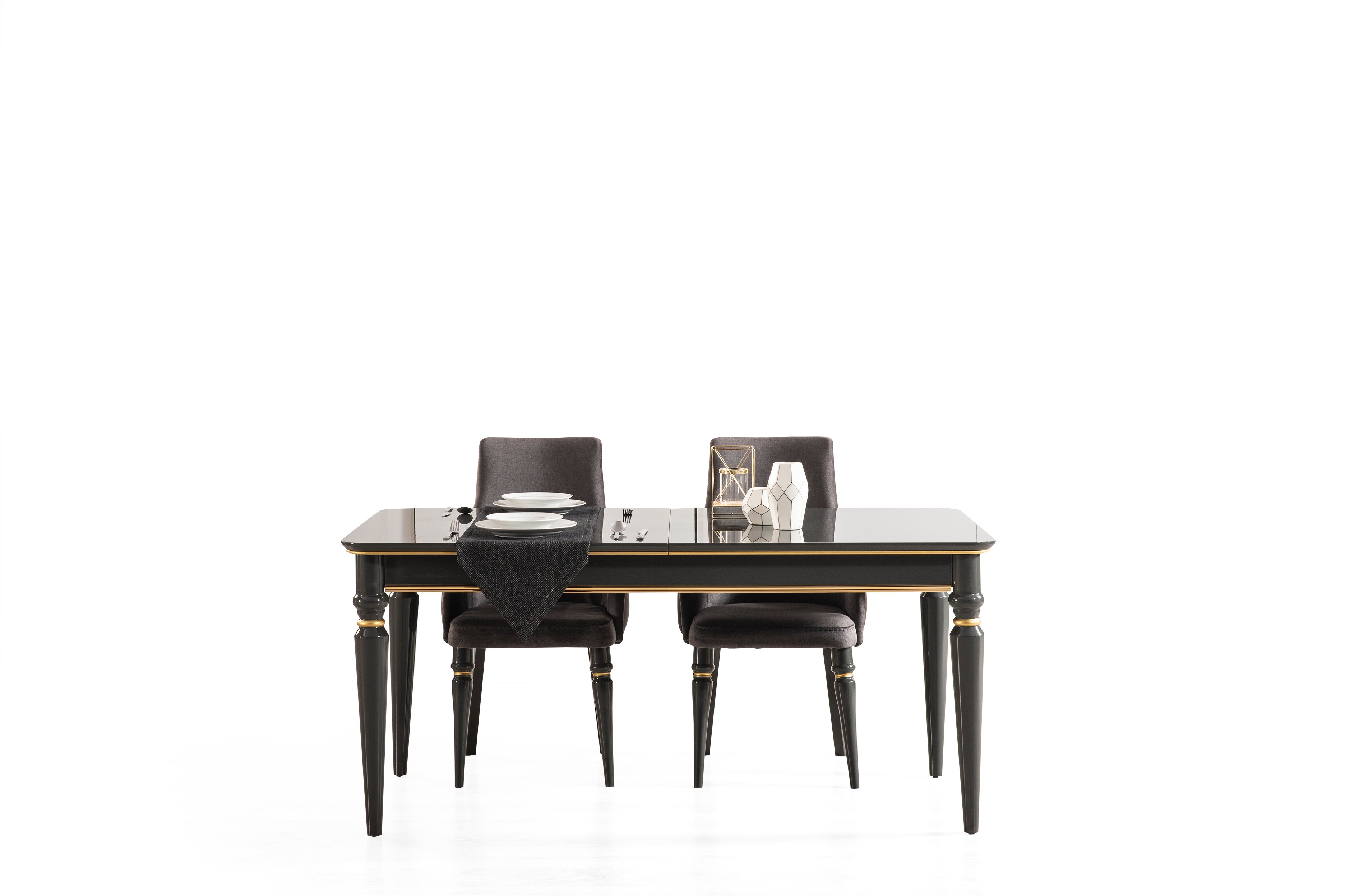 Luxury Black Yemek Odası Takımı