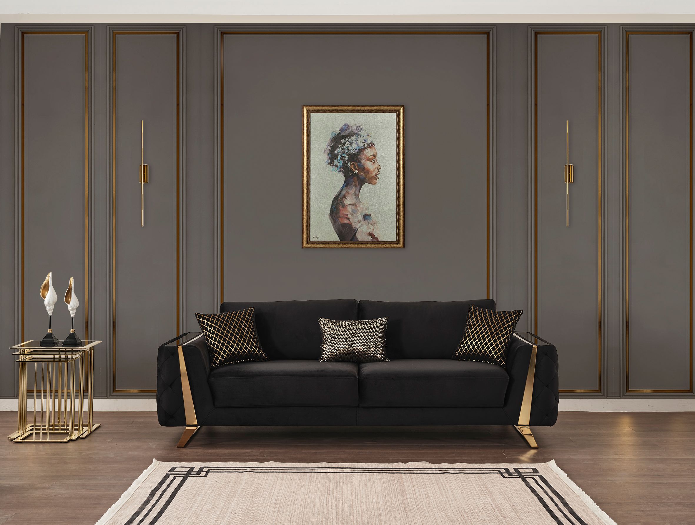Picasso Gold Koltuk Takımı