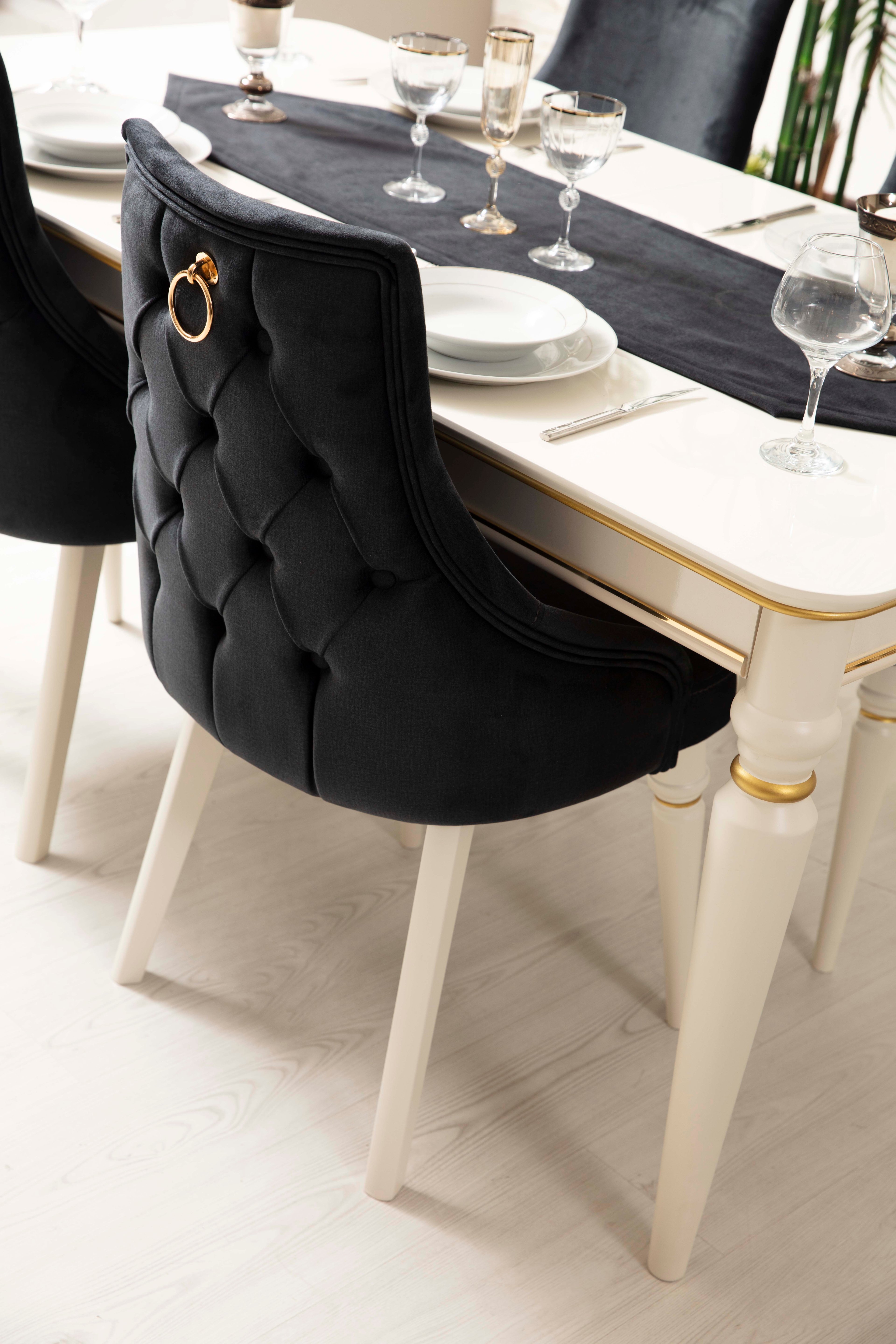 Luxury White Yemek Odası Takımı