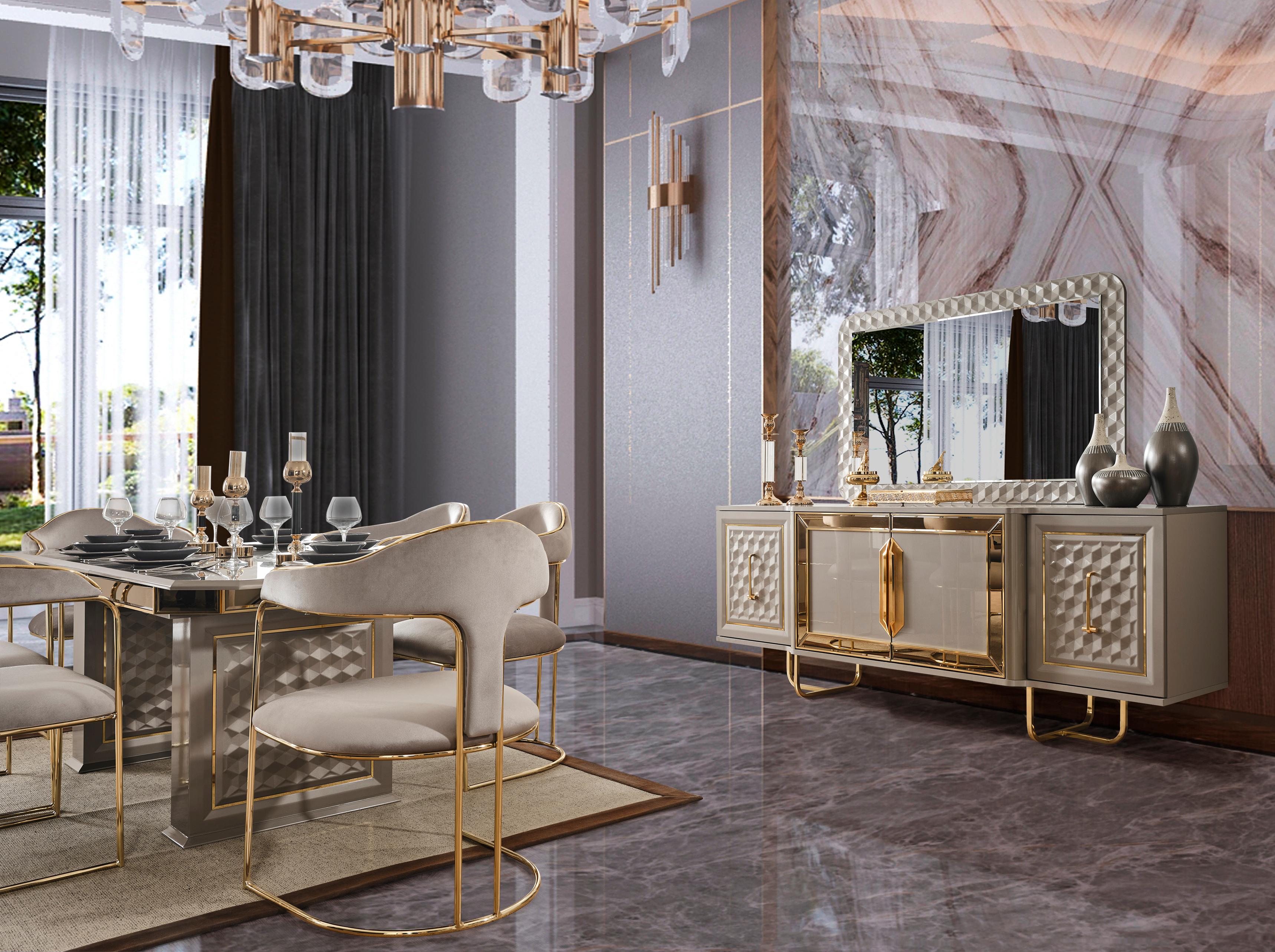 Lounge Gold Yemek Odası Takımı