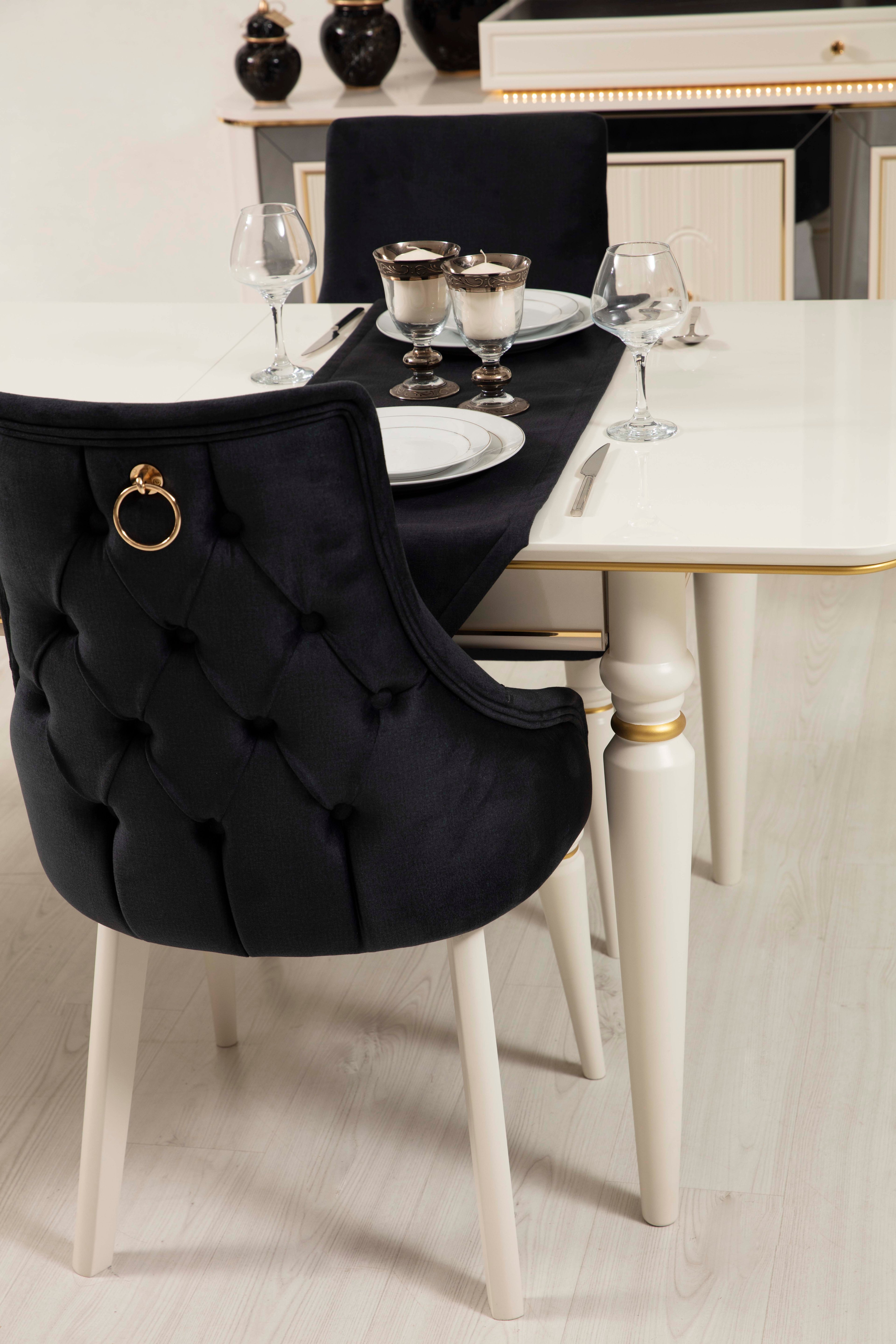Luxury White Yemek Odası Takımı