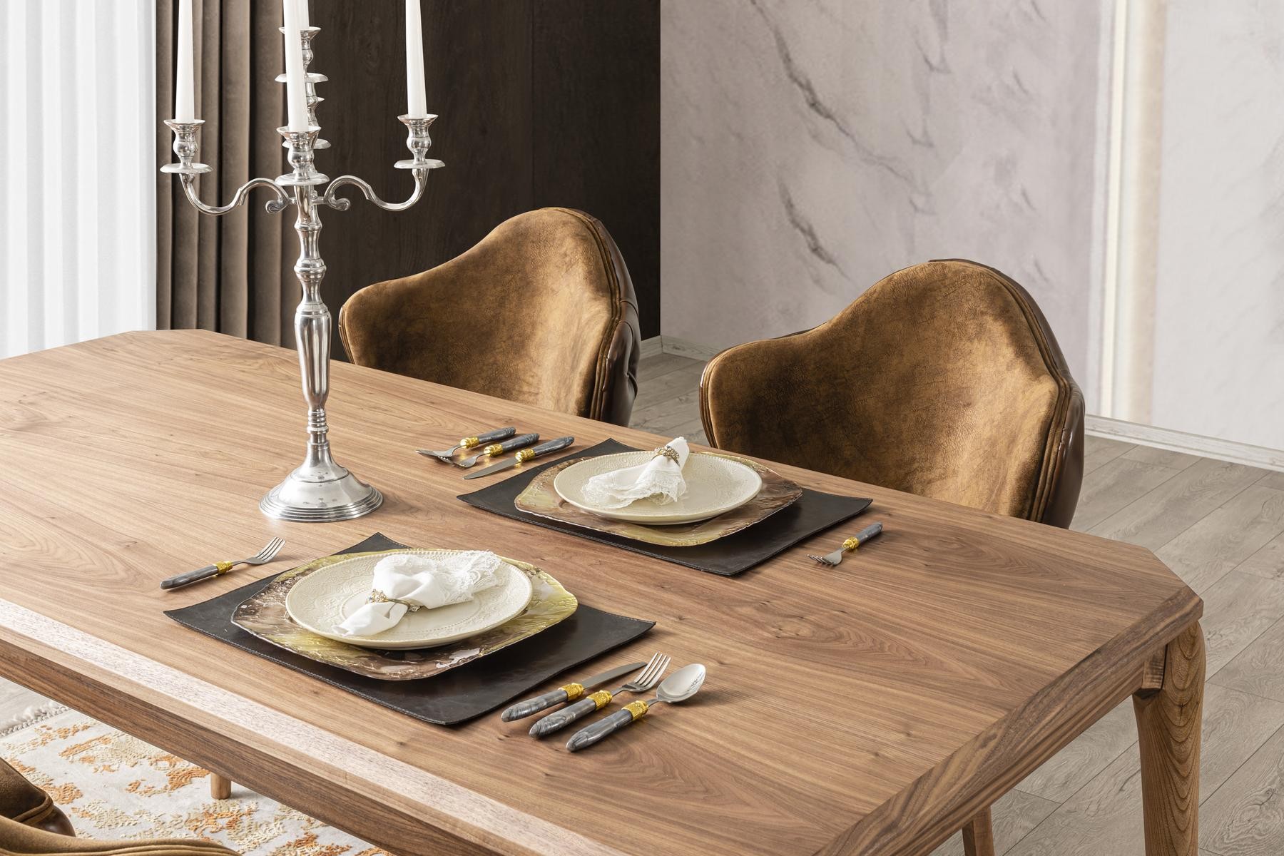 Lotus Ahşap Yemek Odası Takımı