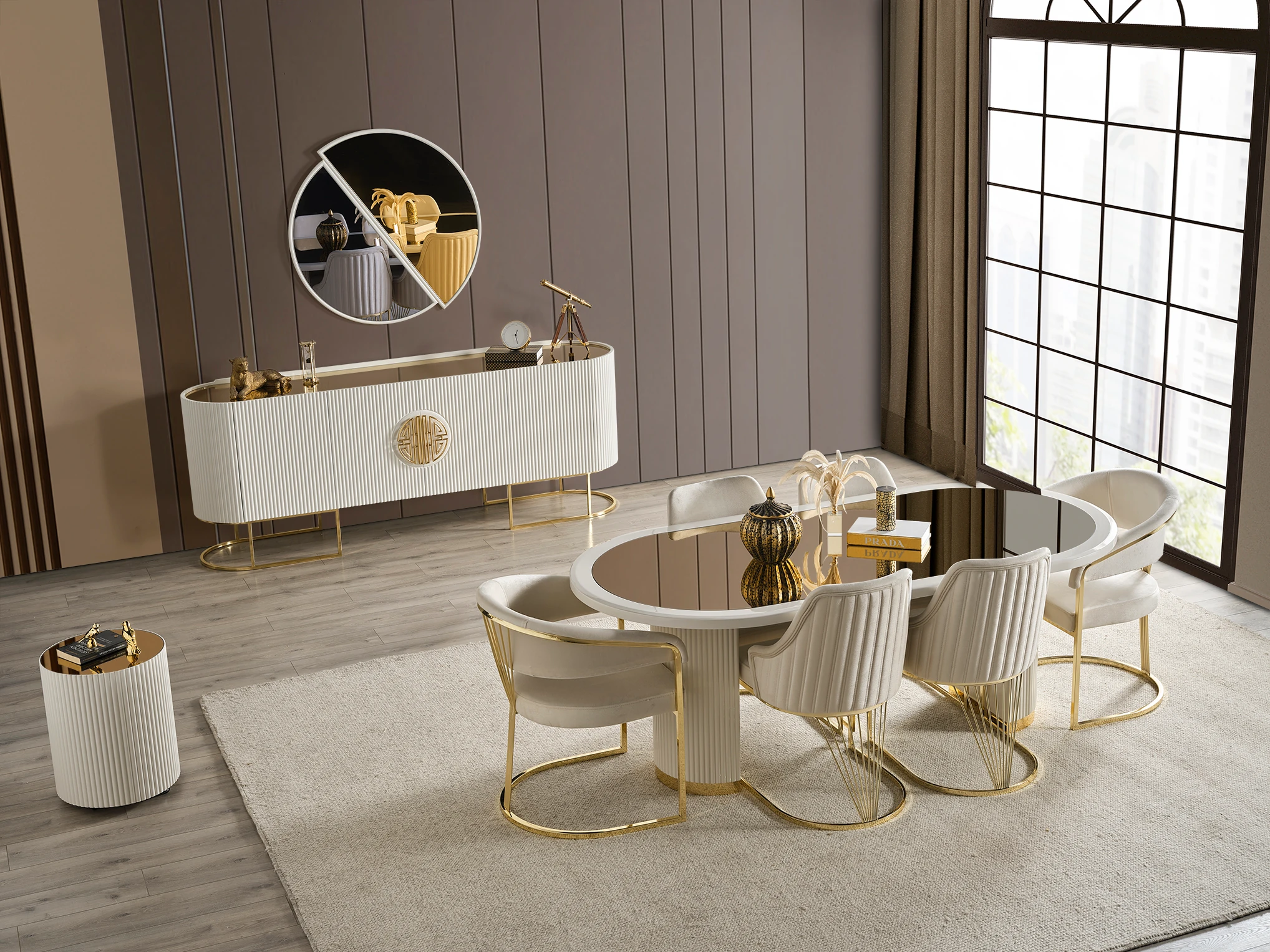 Gucci Gold Yemek Odası