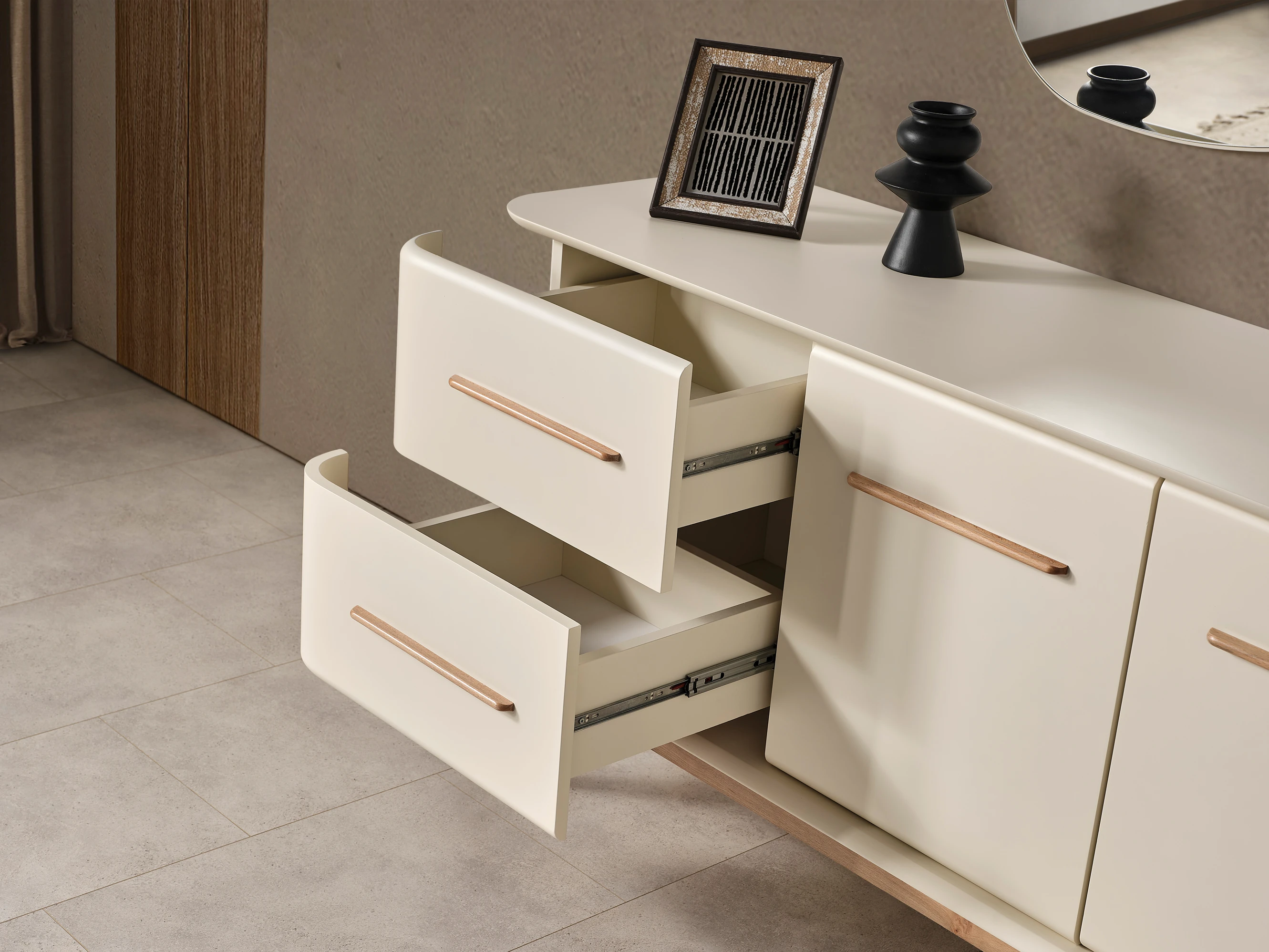 Destan Krem Yemek Odası