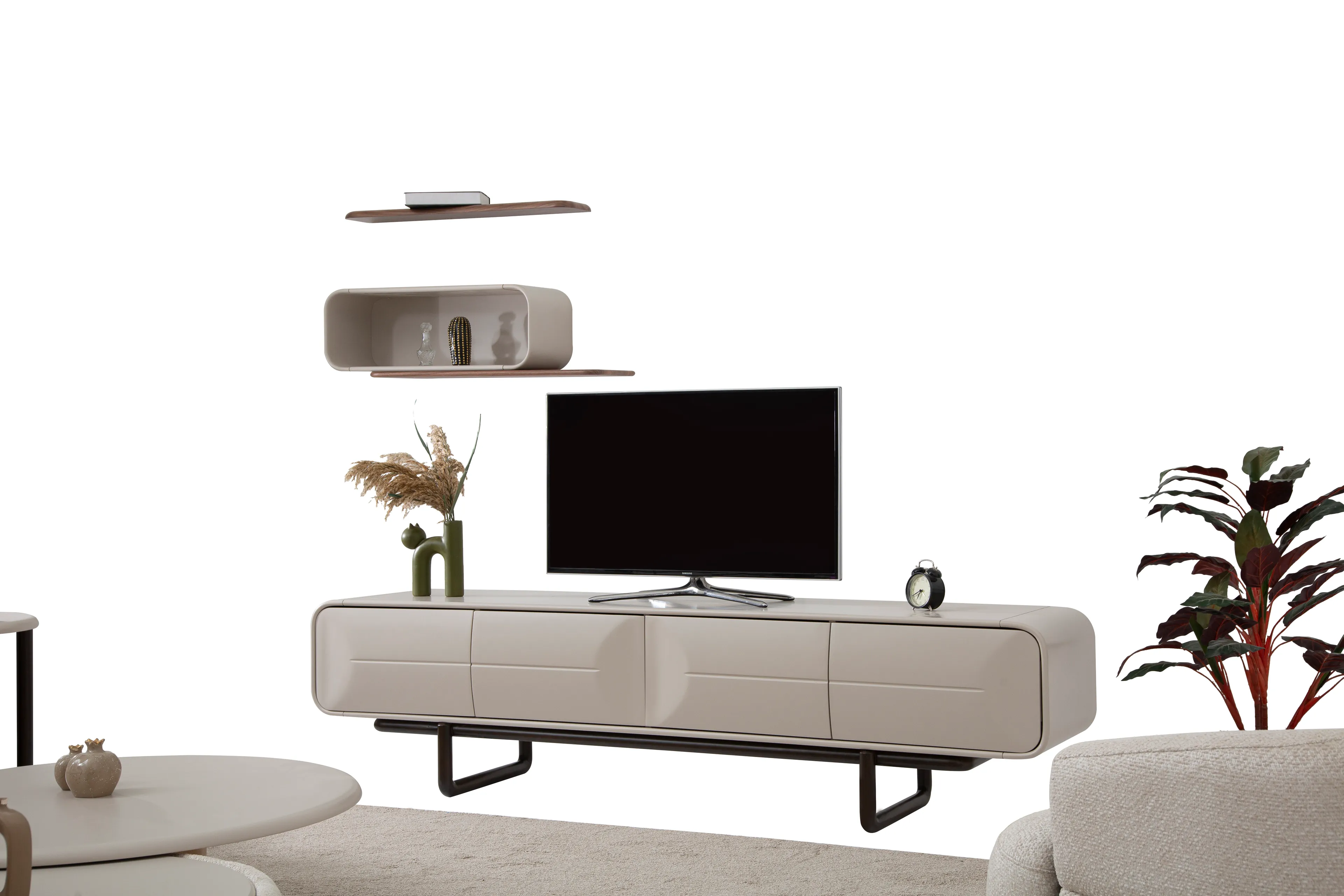 Palermo Walnut Grey Tv Ünitesi