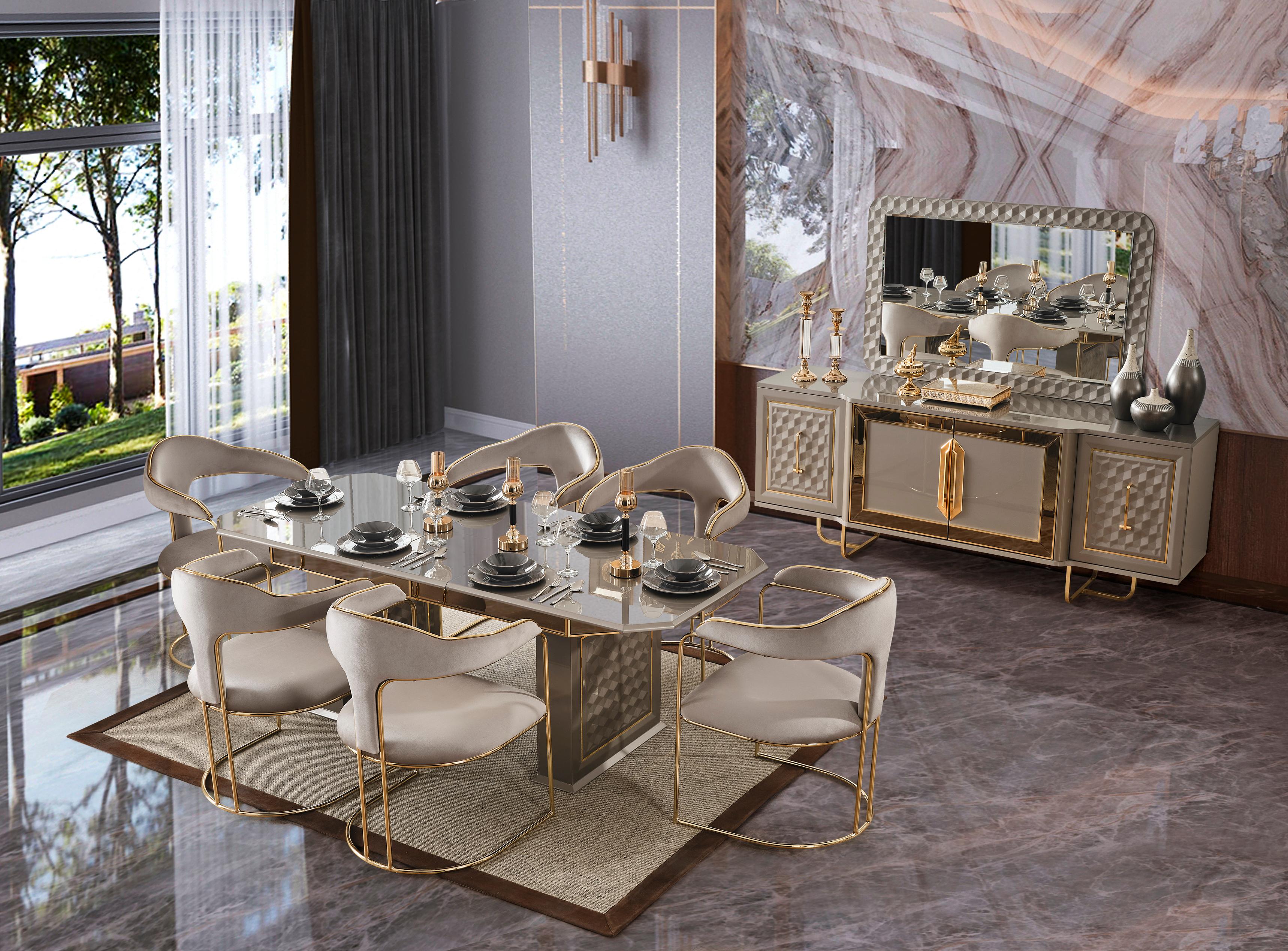 Lounge Gold Yemek Odası Takımı