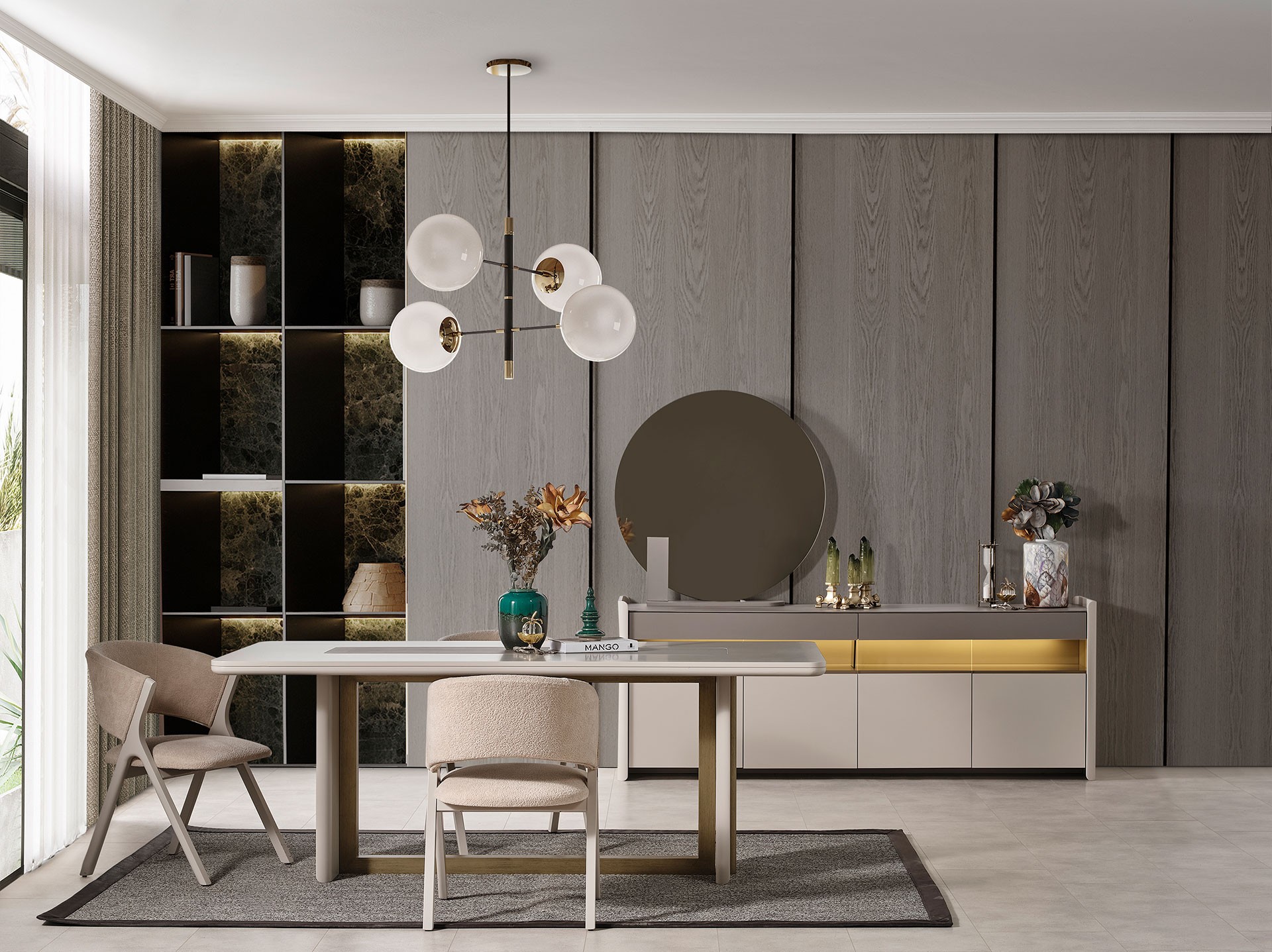 Platin Yemek Odası Takımı