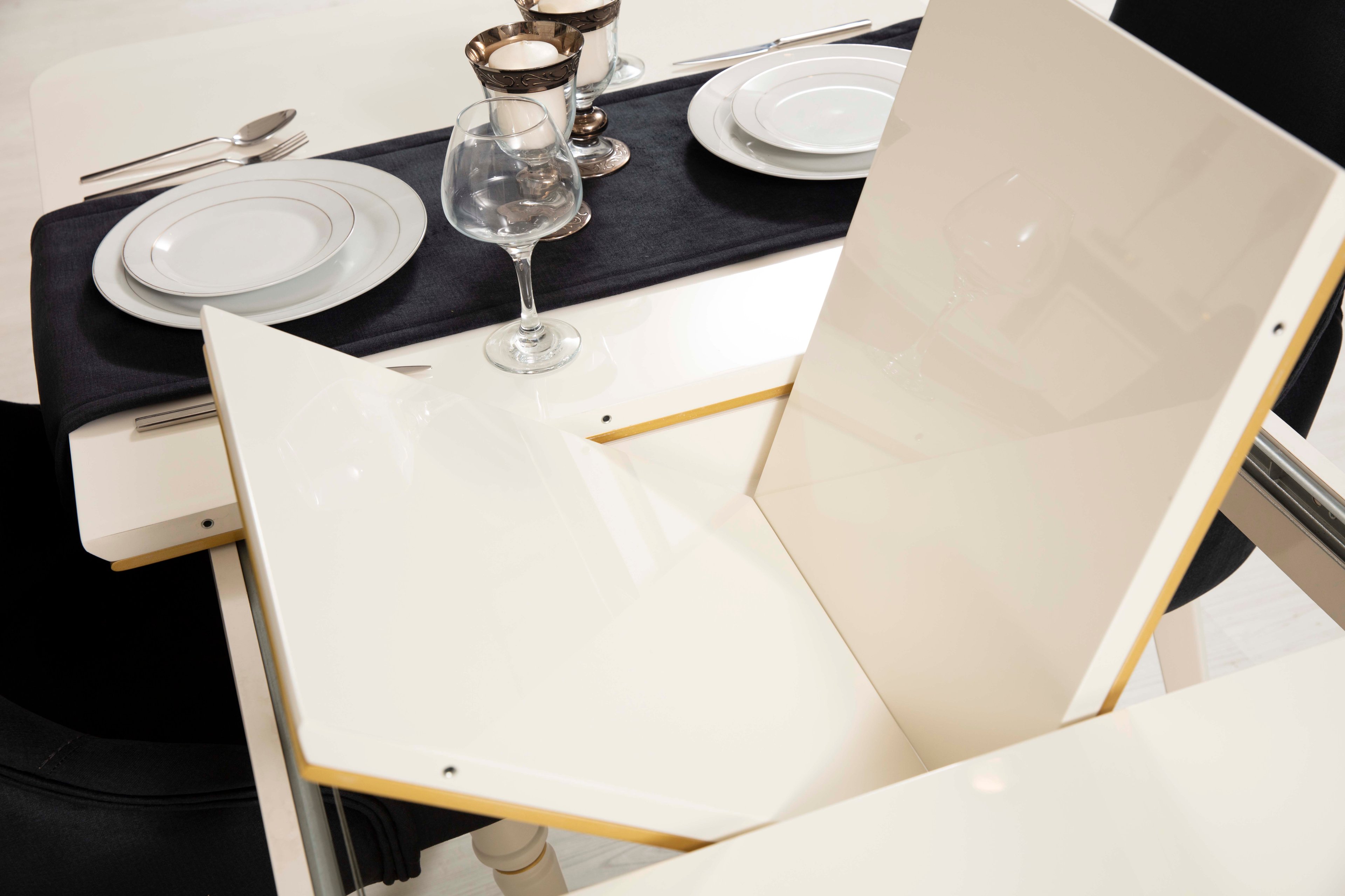 Luxury White Yemek Odası Takımı