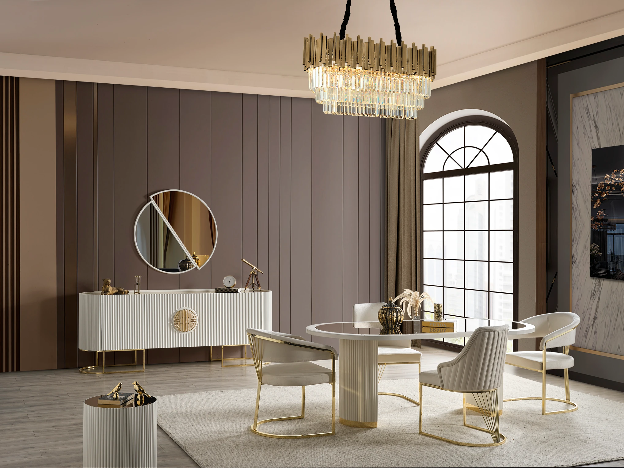 Gucci Gold Yemek Odası