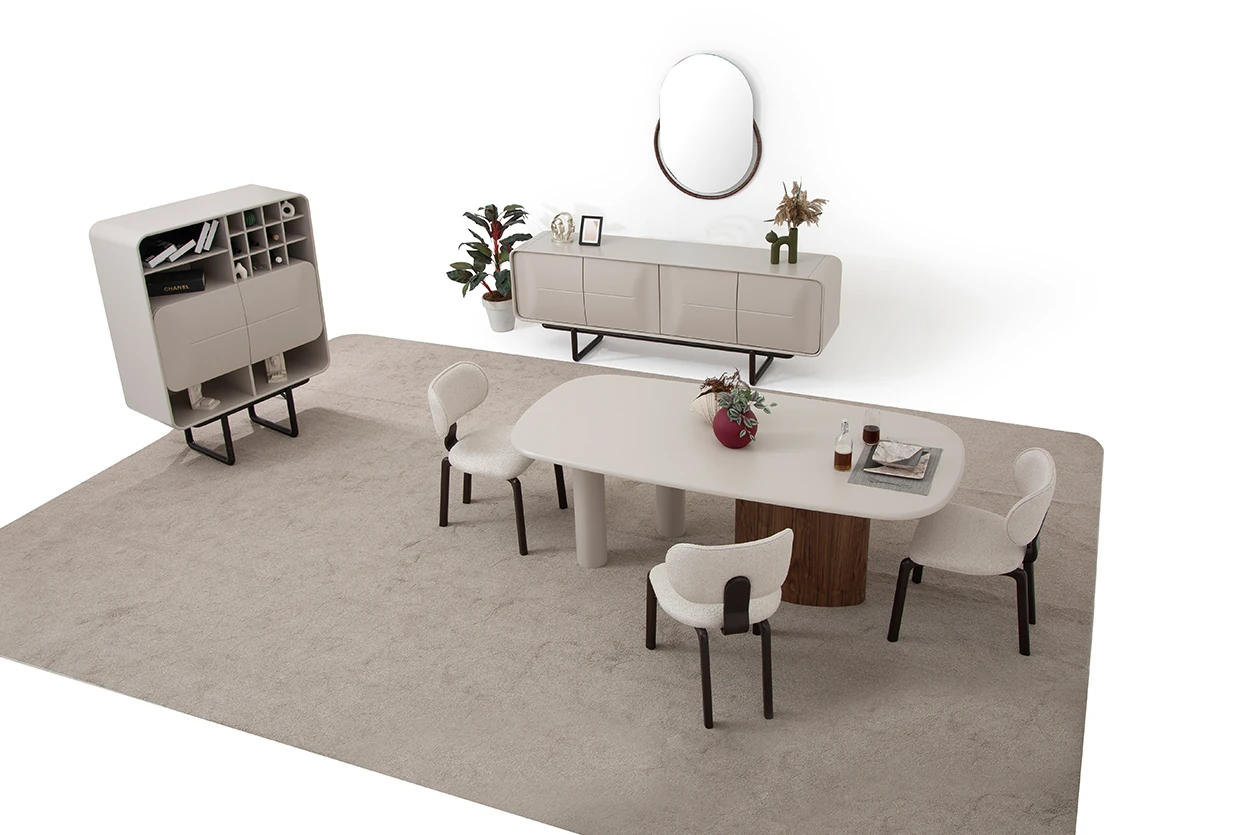 Palermo Walnut Grey Yemek Odası