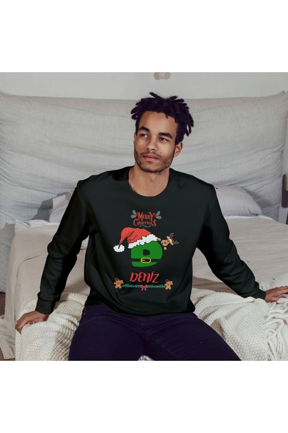 Kişiye Özel Yeni Yıl Hediyesi, Aile Kombin Sweatshirt, Yılbaşı Temalı Hediye, Yılbaşı Seti