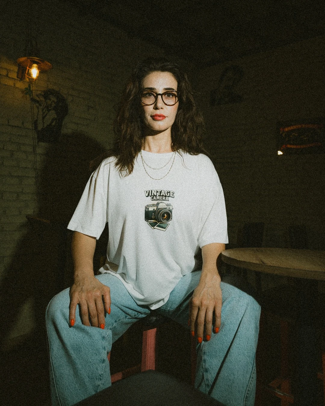 OVERSİZE BİSİKLET YAKA UNISEX T-SHIRT