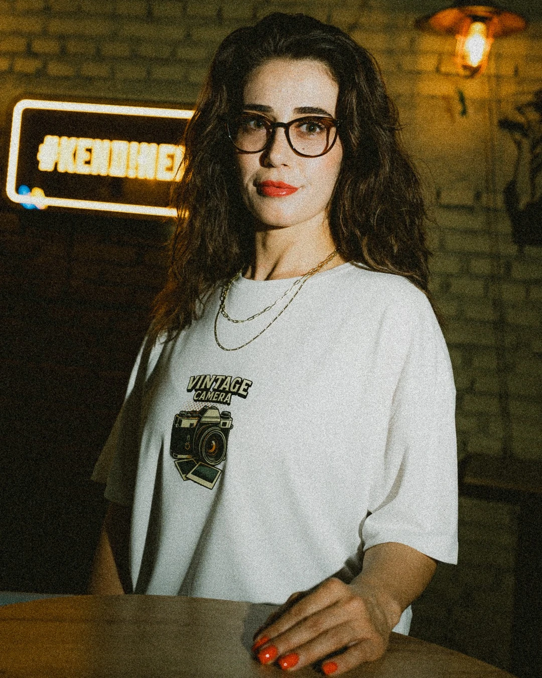 OVERSİZE BİSİKLET YAKA UNISEX T-SHIRT