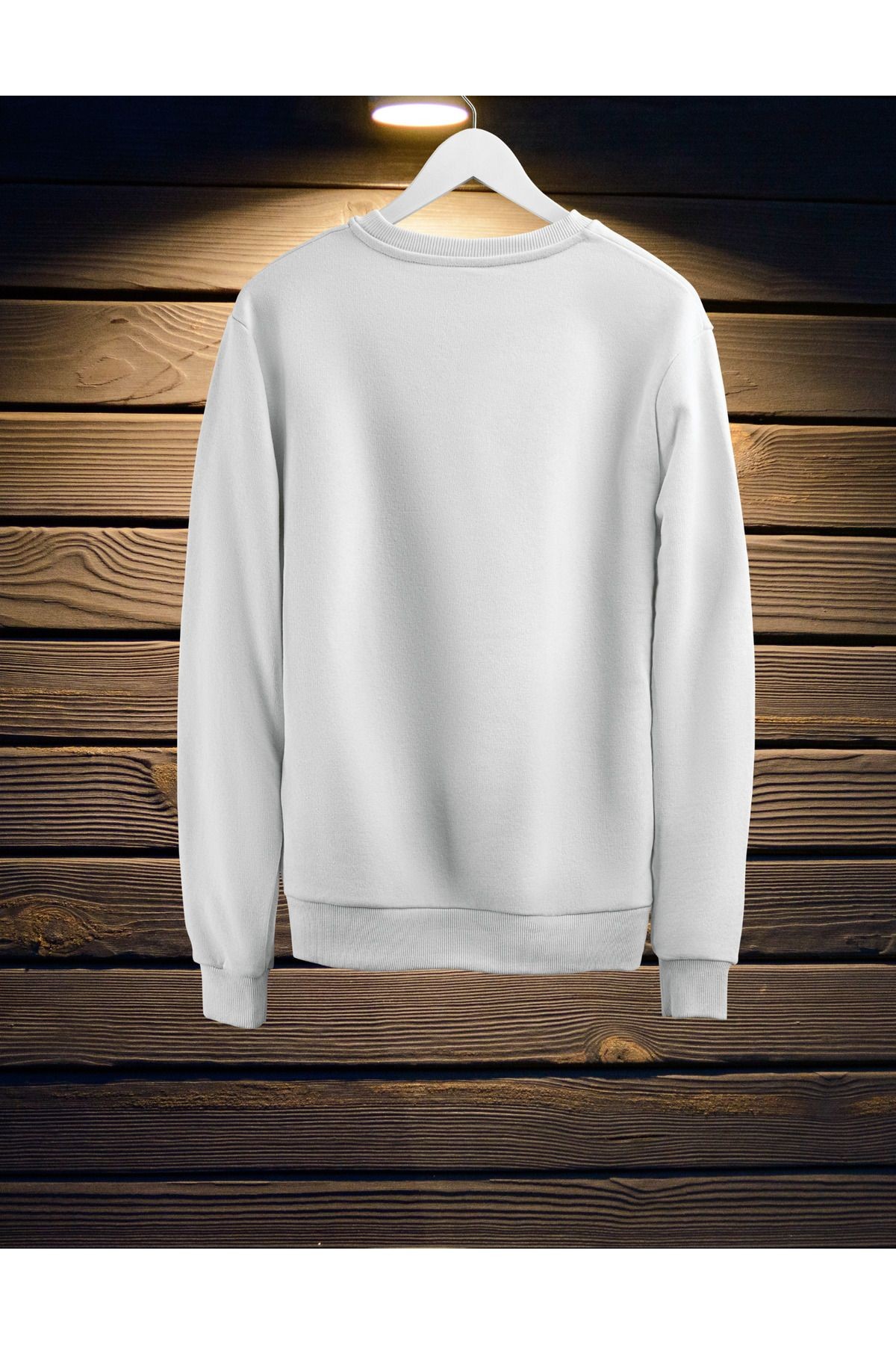 BASKETBALL TEMALI BEYAZ SWEATSHİRT