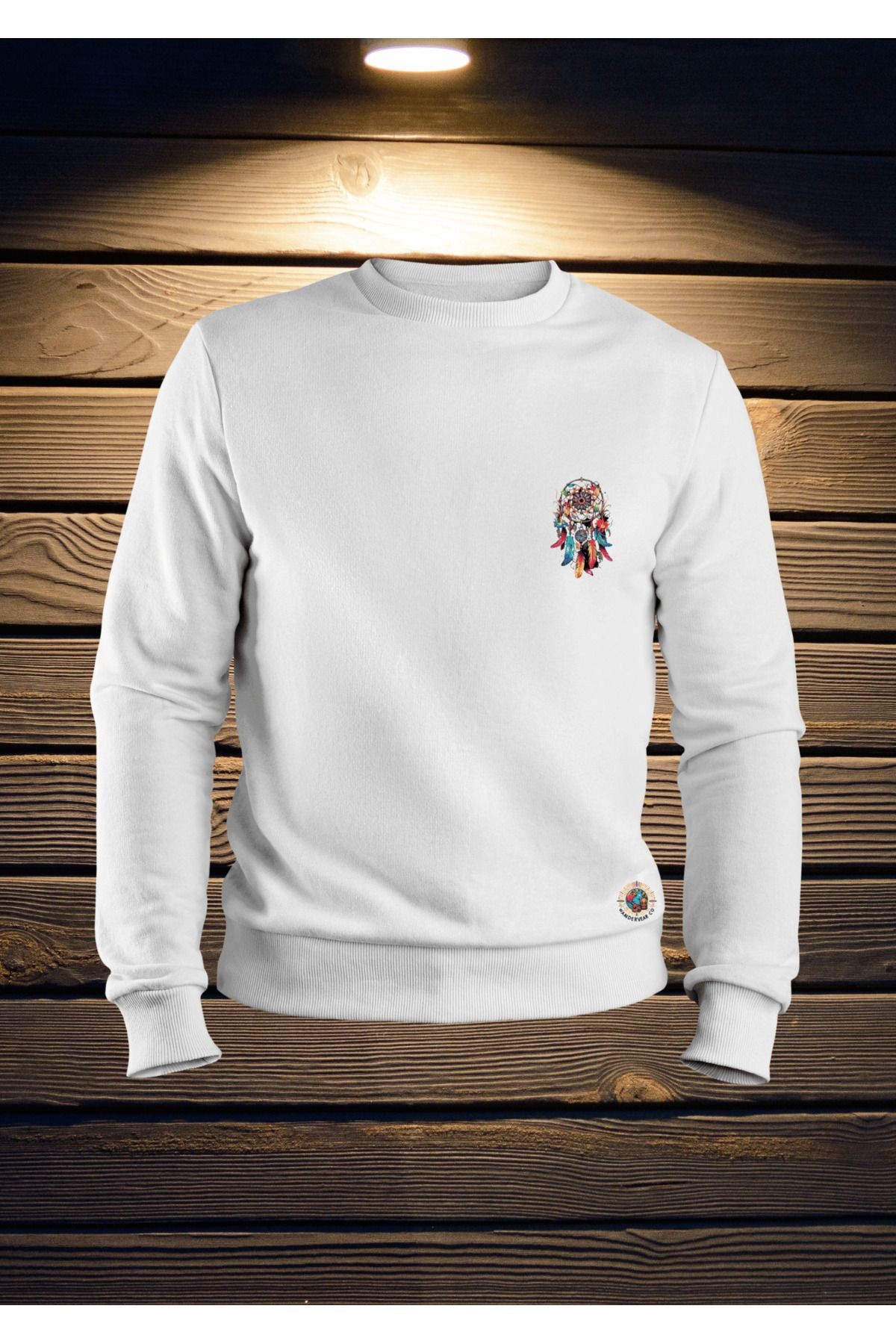 UNİSEX BİSİKLET YAKA BASKILI SWEATSHIRT