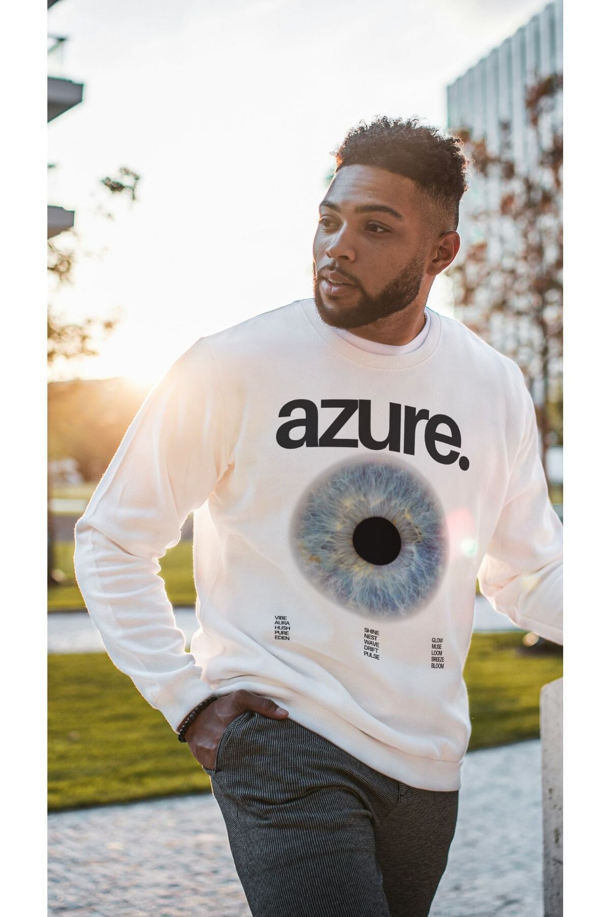 UNİSEX BİSİKLET YAKA SWEATSHIRT 3 İPLİK ŞARDONLU