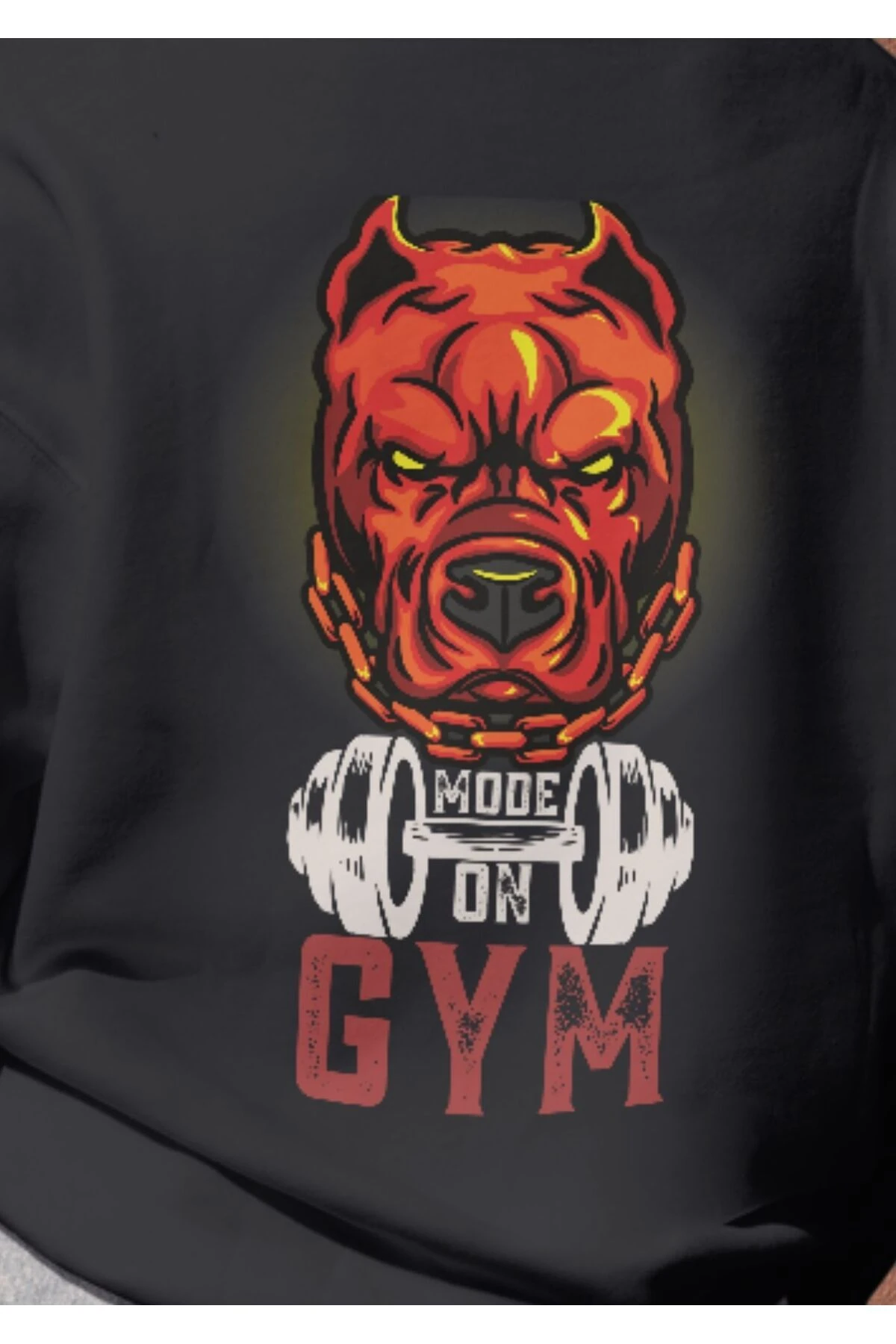 GYM TEMALI UNİSEX SİYAH SWEATSHIRT