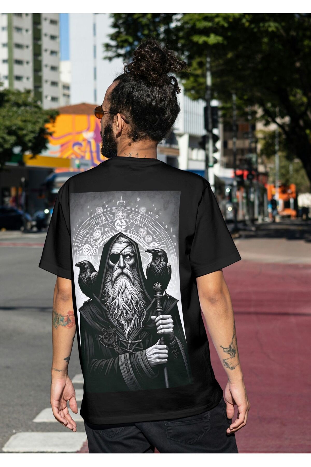 ODİN TEMALI BİSİKLET YAKA TSHIRT main variant image