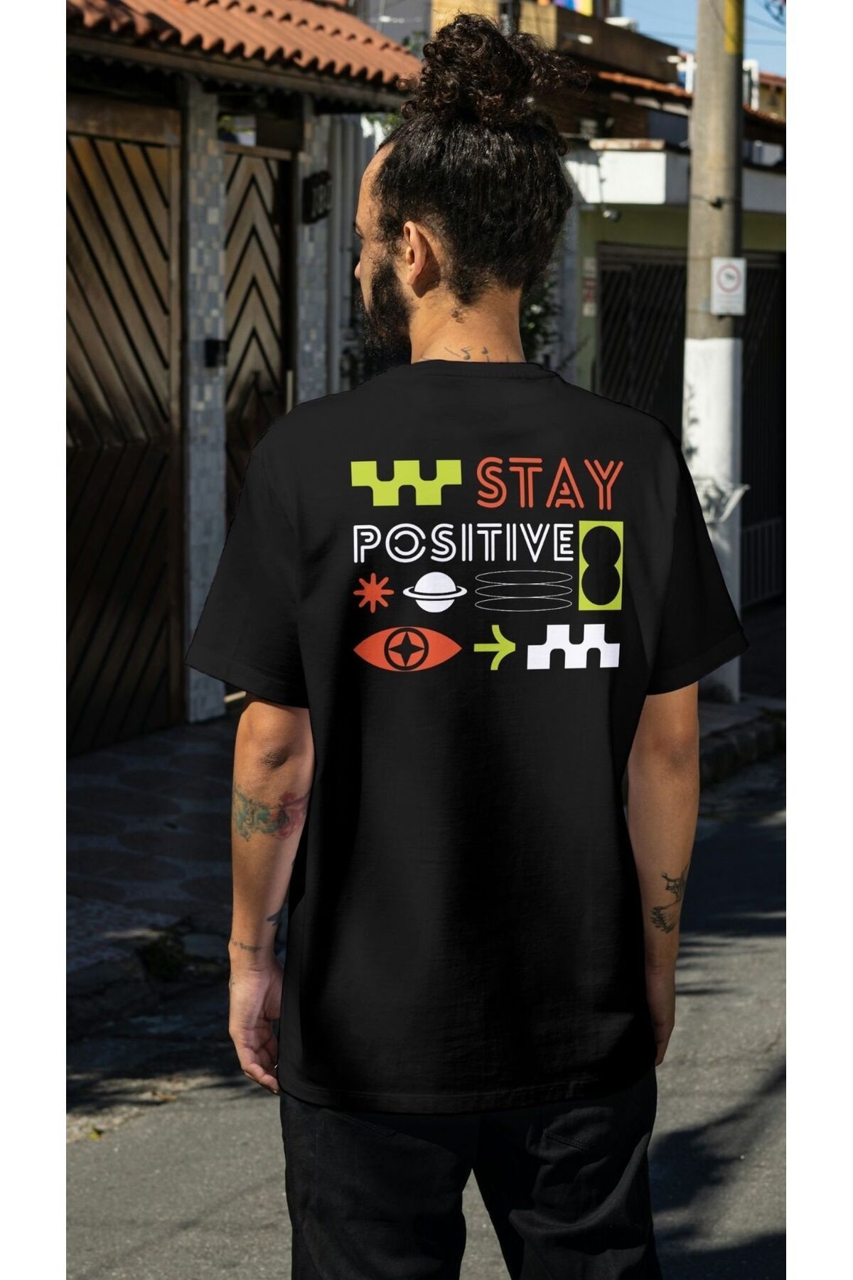 oversize t-shirt erkek baskılı main variant image