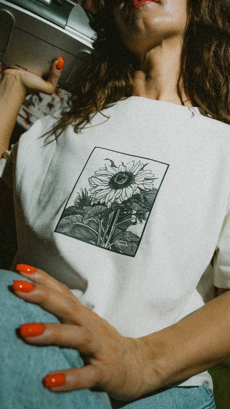 Sunflower OVERSİZE BİSİKLET YAKA UNISEX T-SHIRT