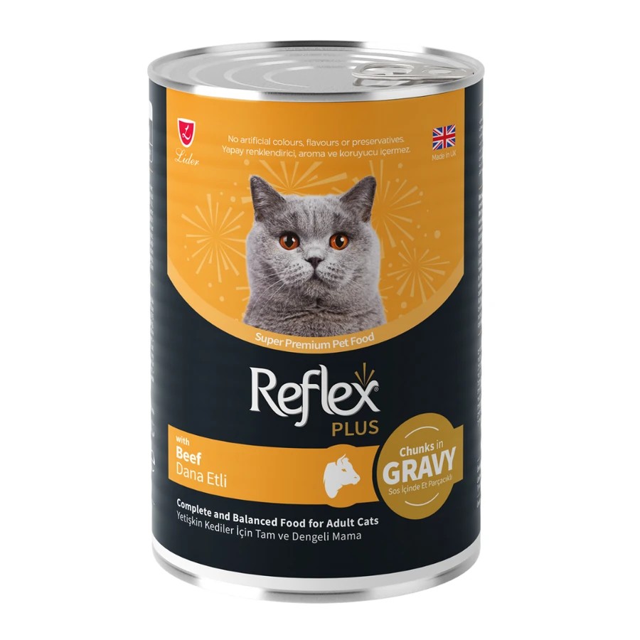 REFLEX PLUS DANA ETLİ YETİŞKİN KEDİ MAMASI 400 GR