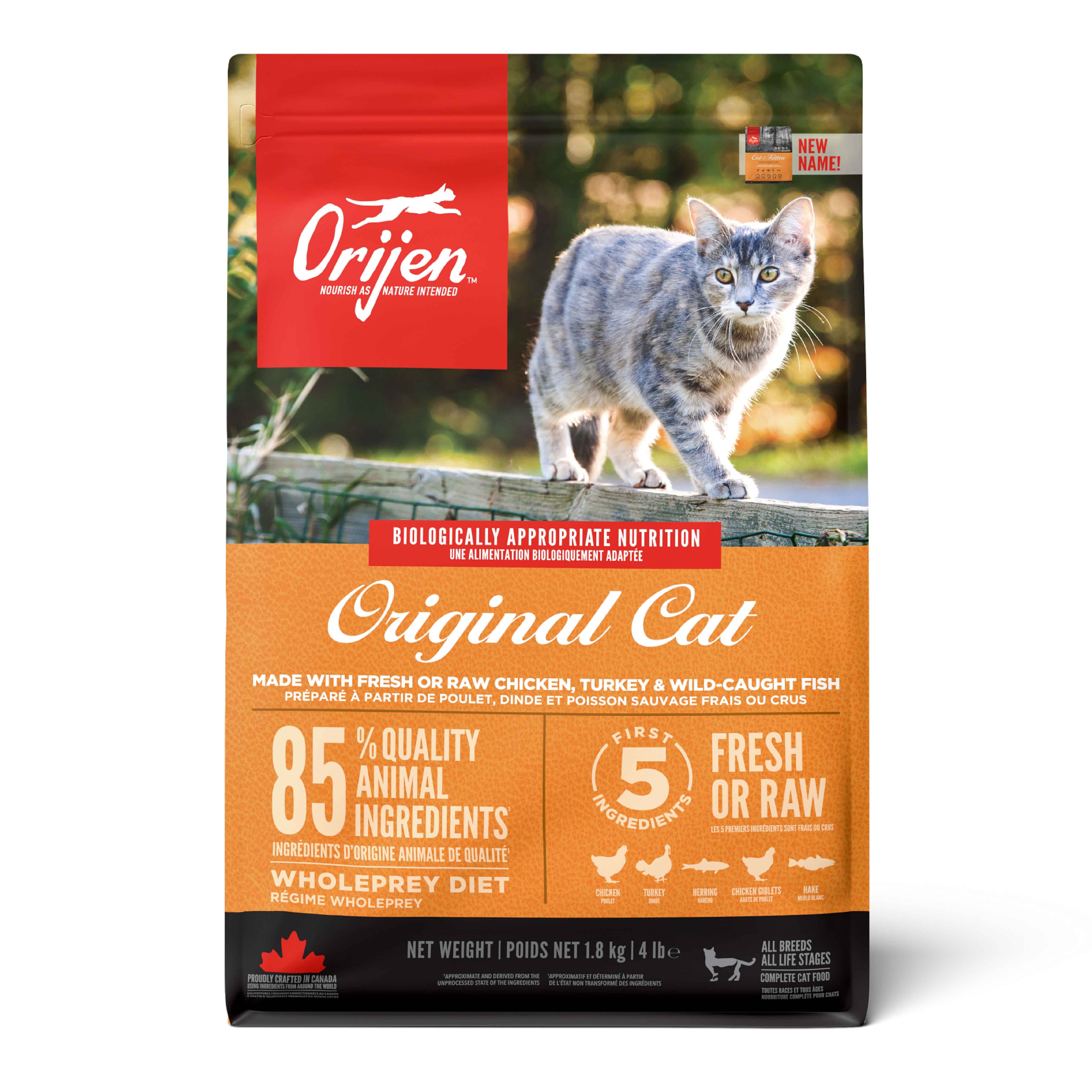 ORİJEN YAVRU VE YETİŞKİN KEDİ MAMASI 1,8 KG