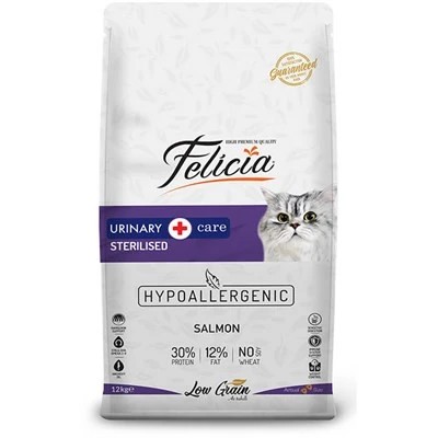 FELİCİA SOMONLU LİGHT&STERİLİSED KEDİ MAMASI 12 KG