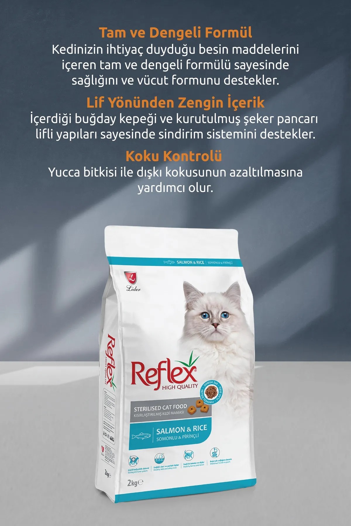 REFLEX STERİLSED SOMON KEDİ MAMASİ 10 KG